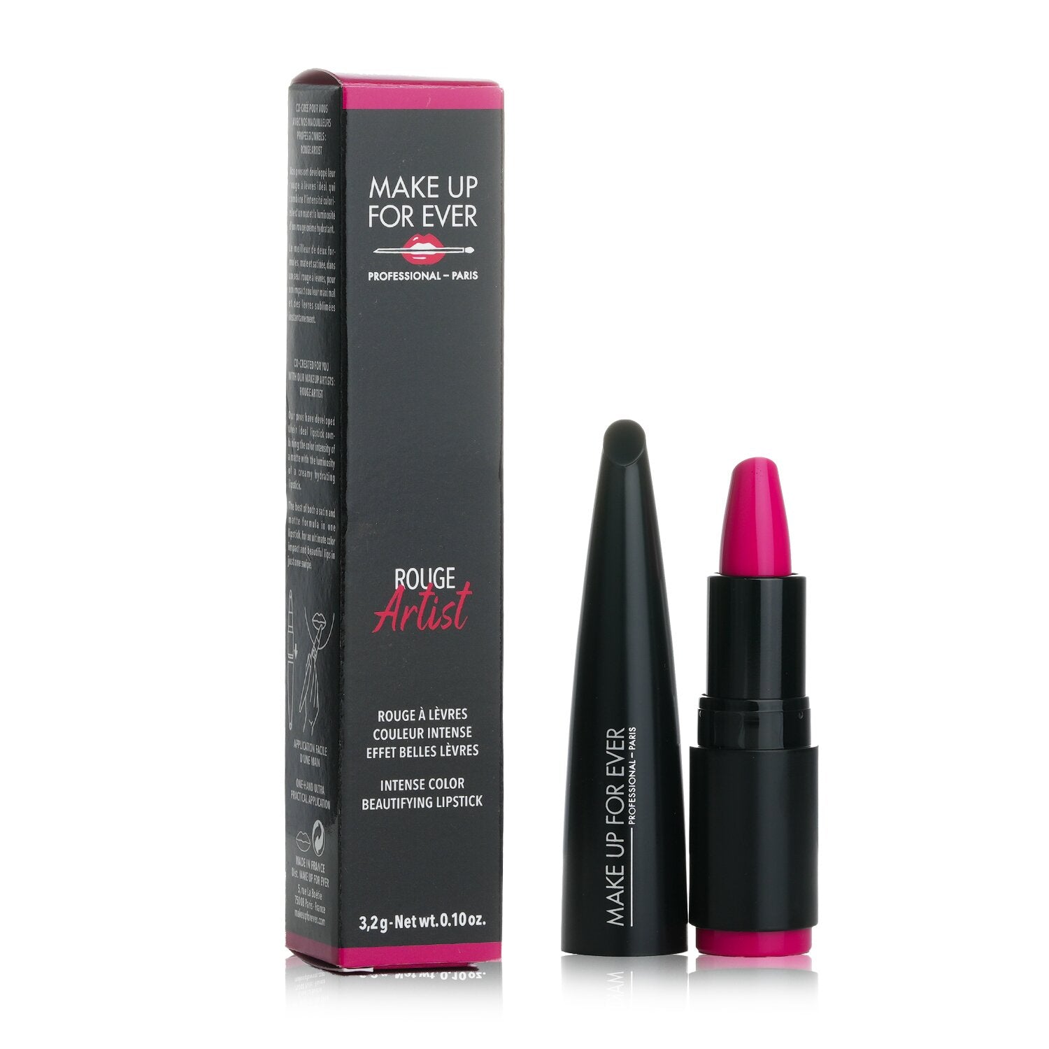 Make Up For Ever Rouge Artist Intense Color Beautifying Lipstick - # 208 Fierce Flamingo  3.2g/0.1oz