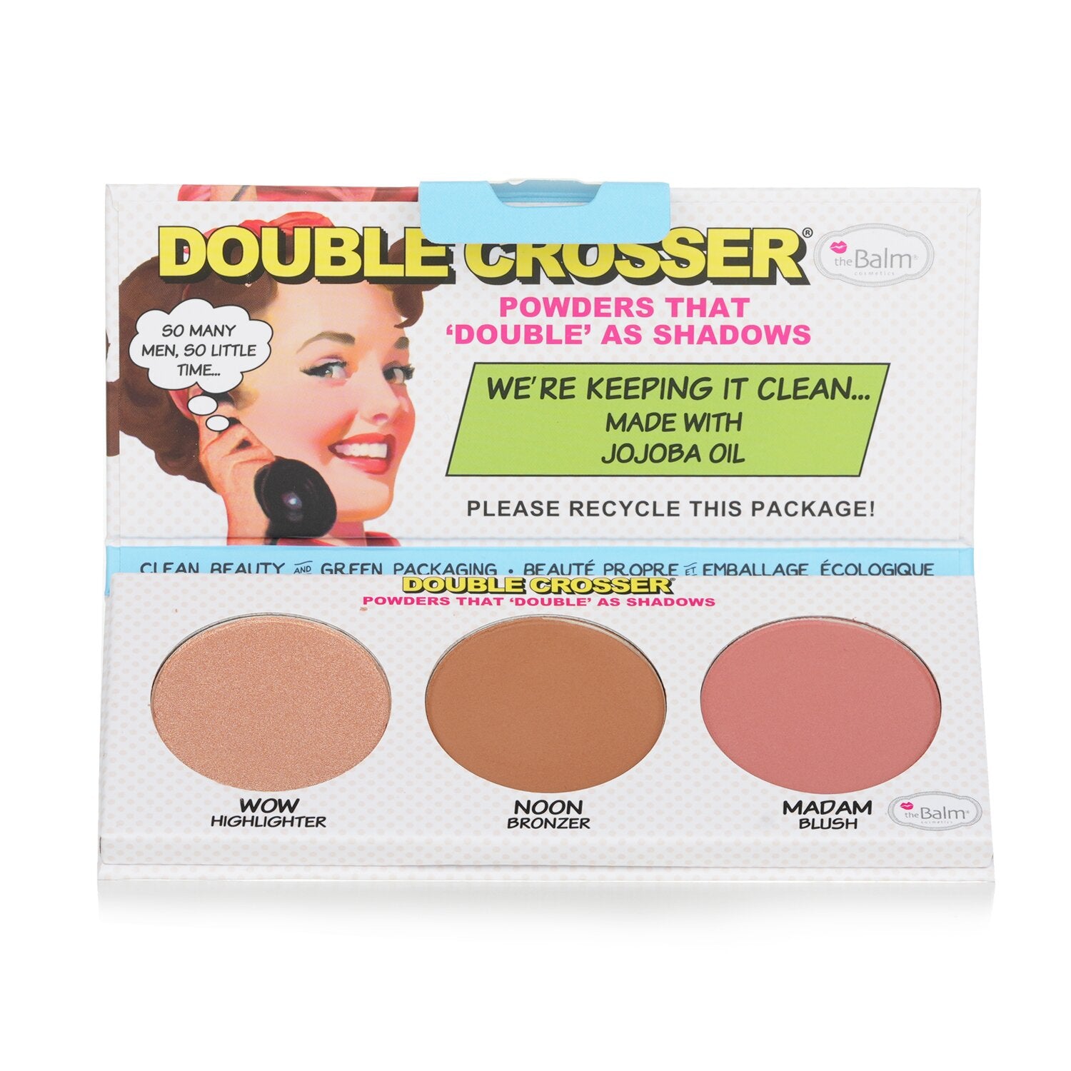 TheBalm Double Crosser (Highlighter, Bronzer & Blush)  8.5g/0.29oz