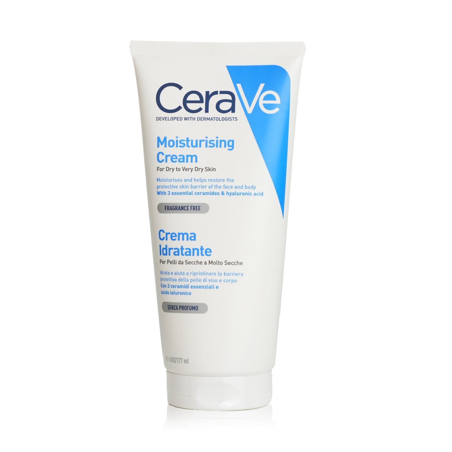 CeraVe Moisturising Cream For Dry to Very Dry Skin  177ml/6oz