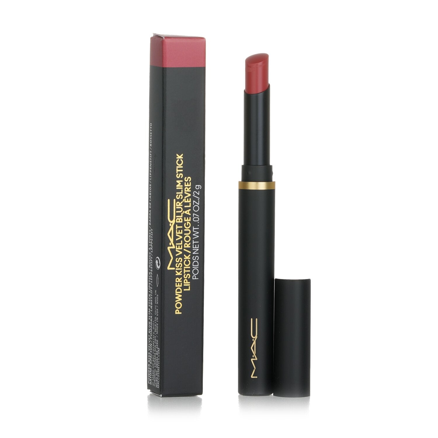 MAC Powder Kiss Velvet Blur Slim Lipstick - # 899 Brickthrough  2g/0.07oz