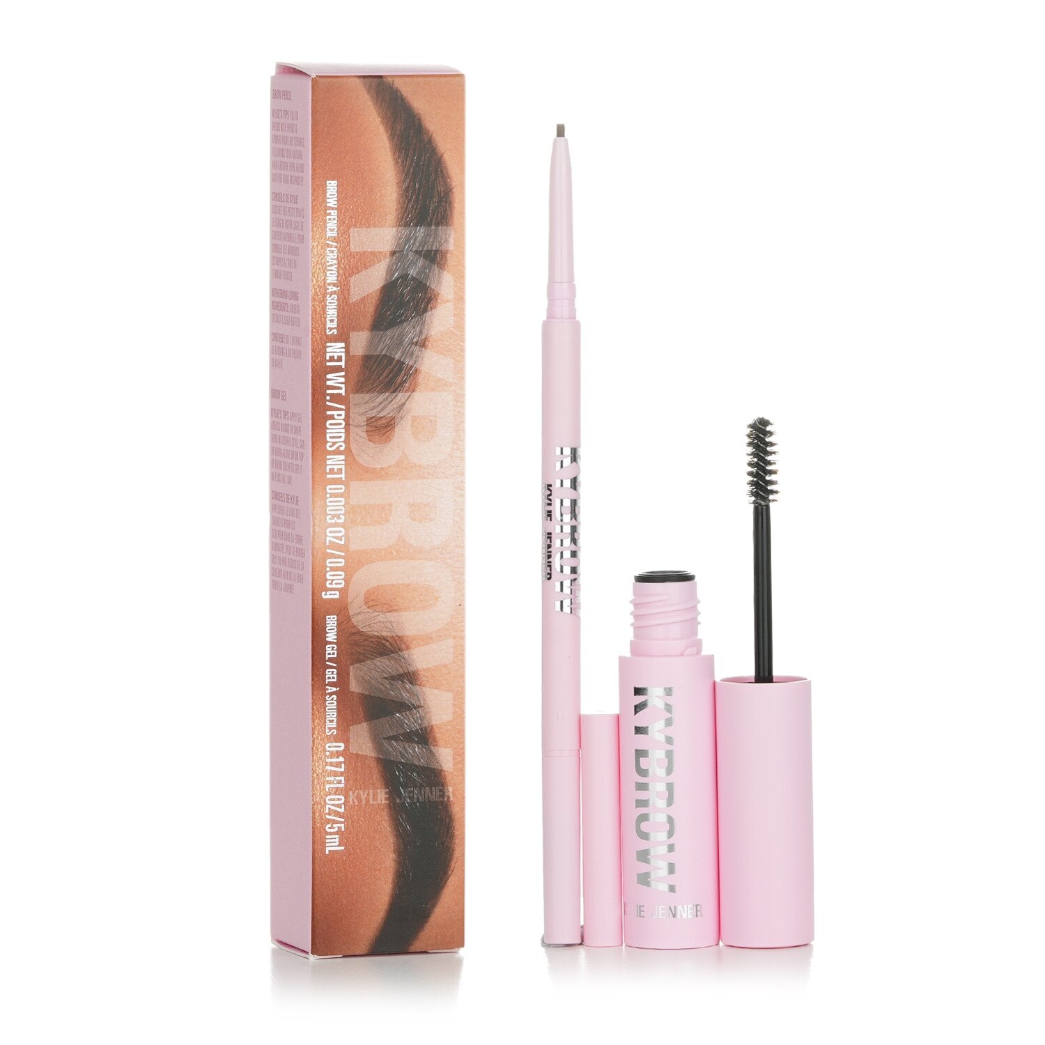 Kylie By Kylie Jenner KyBrow Kit: Brow Gel 5ml + Brow Pencil 0.09g - # 005 Deep Brown  2pcs