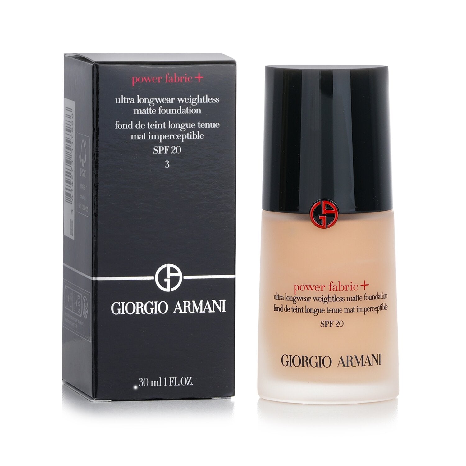 Giorgio Armani Power Fabric+ Ultra Longwear Weightless Matte Foundation SPF 20 - # 5.25  30ml/1oz