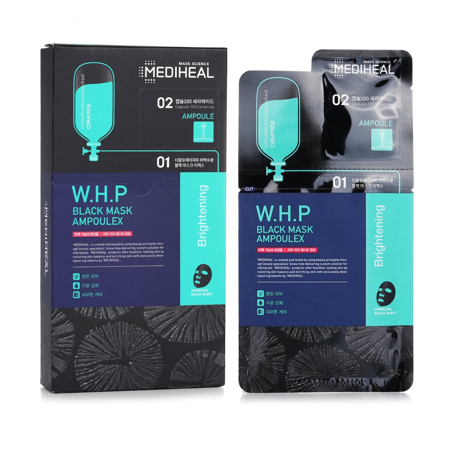 Mediheal W.H.P Black Mask Ampoulex  10pcs