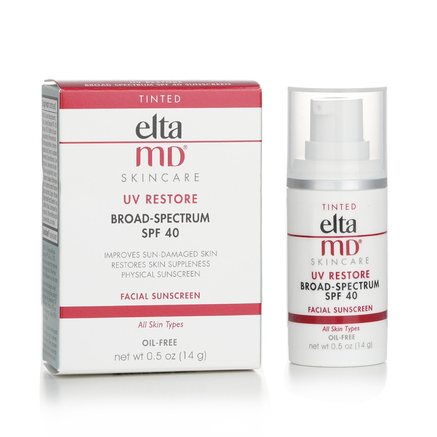 EltaMD UV Restore Physical Facial Sunscreen SPF 40 - Tinted (Miniature)  14g/0.5oz