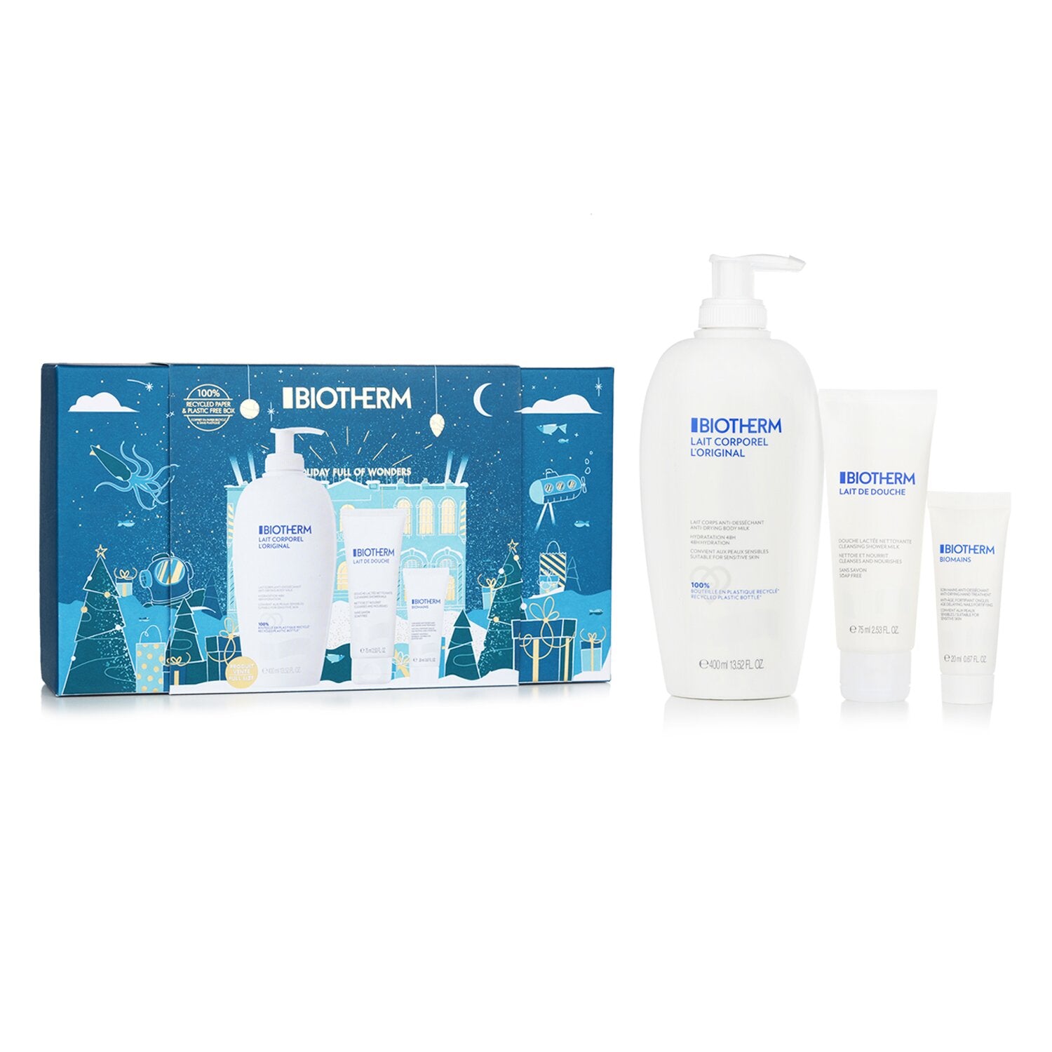 Biotherm Body Milk Set:  3pcs