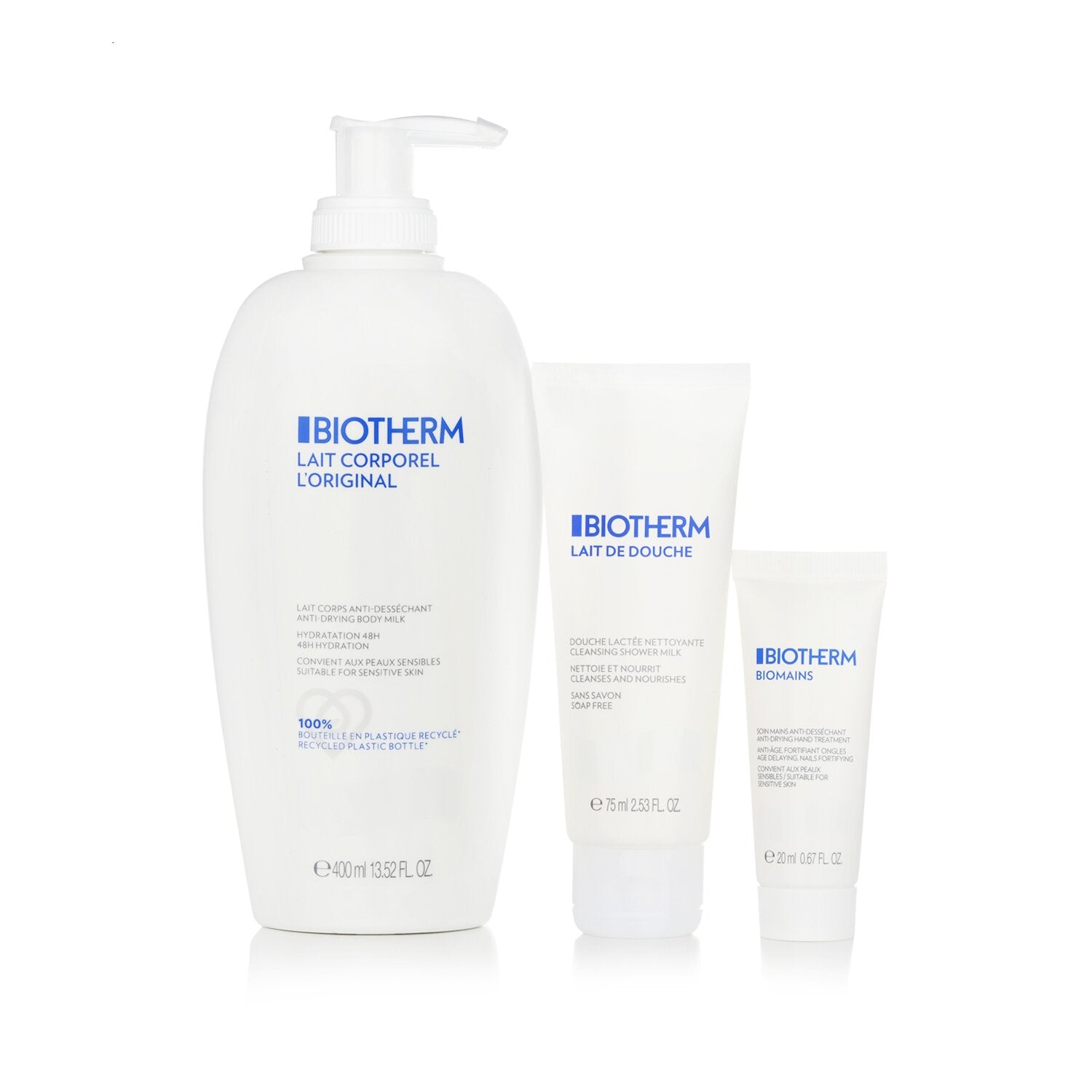 Biotherm Body Milk Set:  3pcs