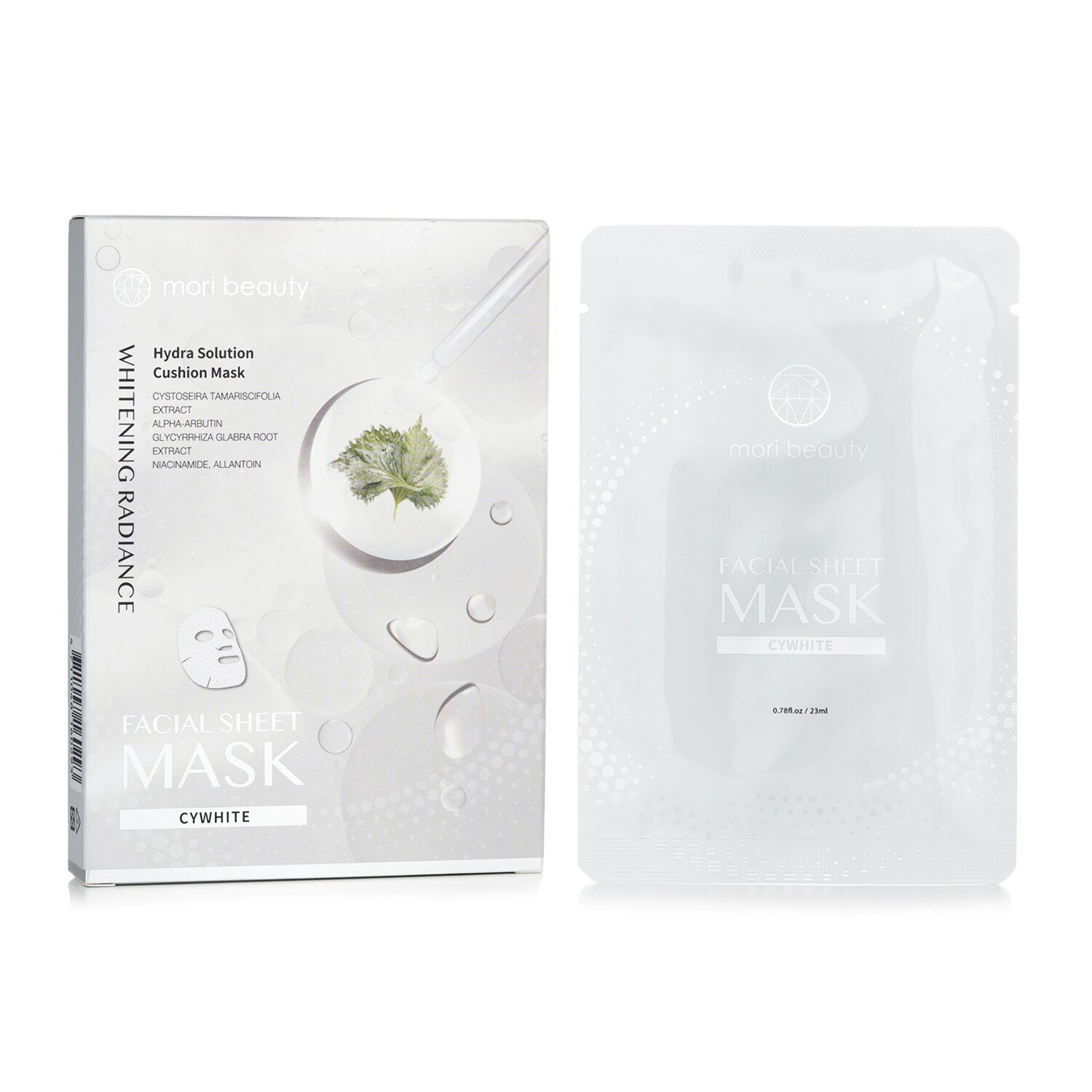 mori beauty by Natural Beauty Hydra Solution Cushion Mask (Whitening Radiance)  3pcs