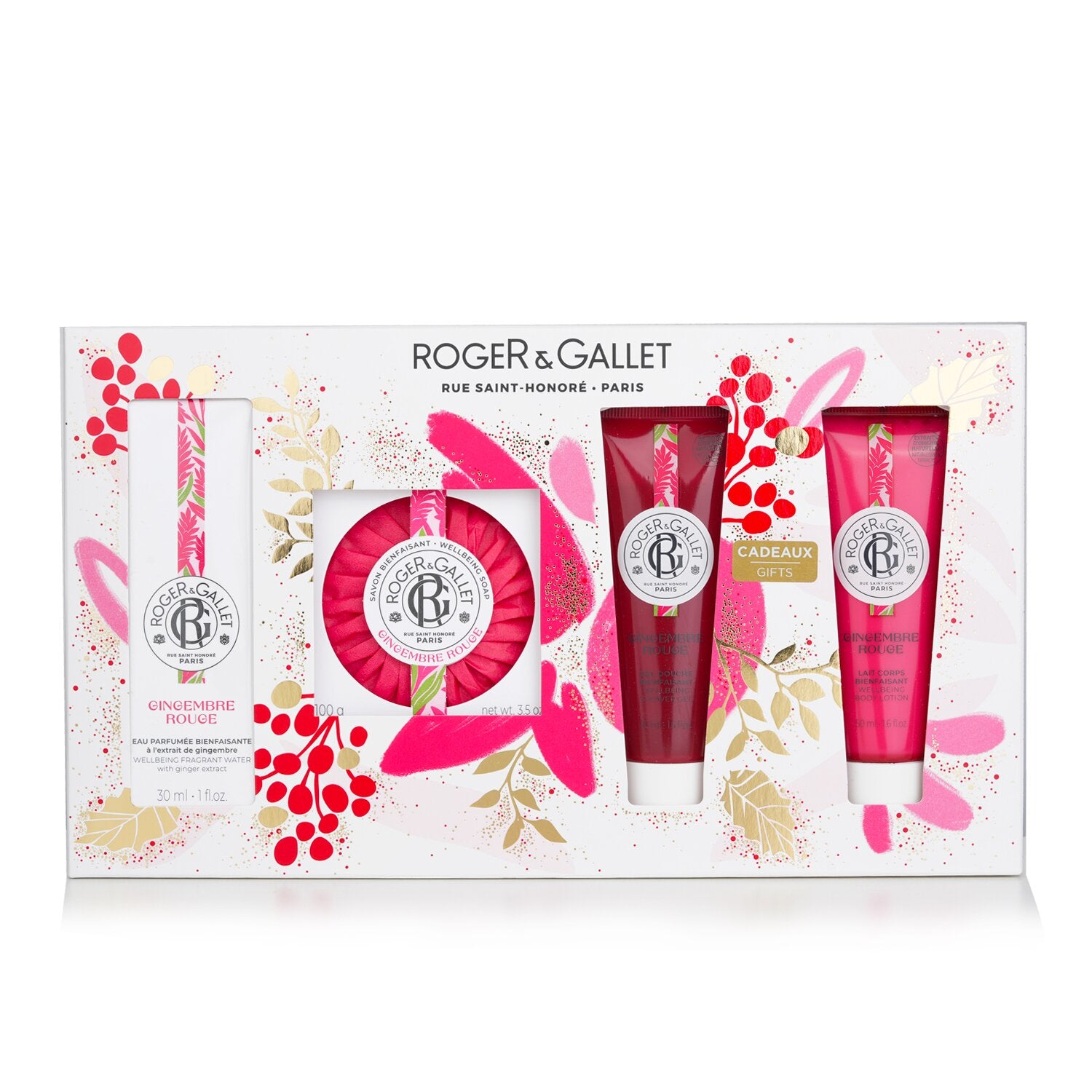 Roger & Gallet Gingembre Rouge Coffret  4pcs