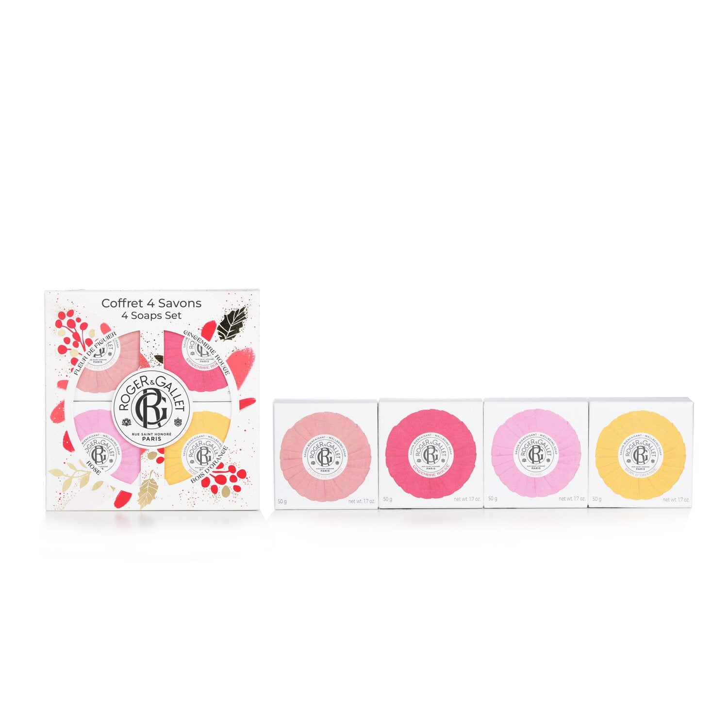 Roger & Gallet Wellbeing Soaps Coffret  4pcs