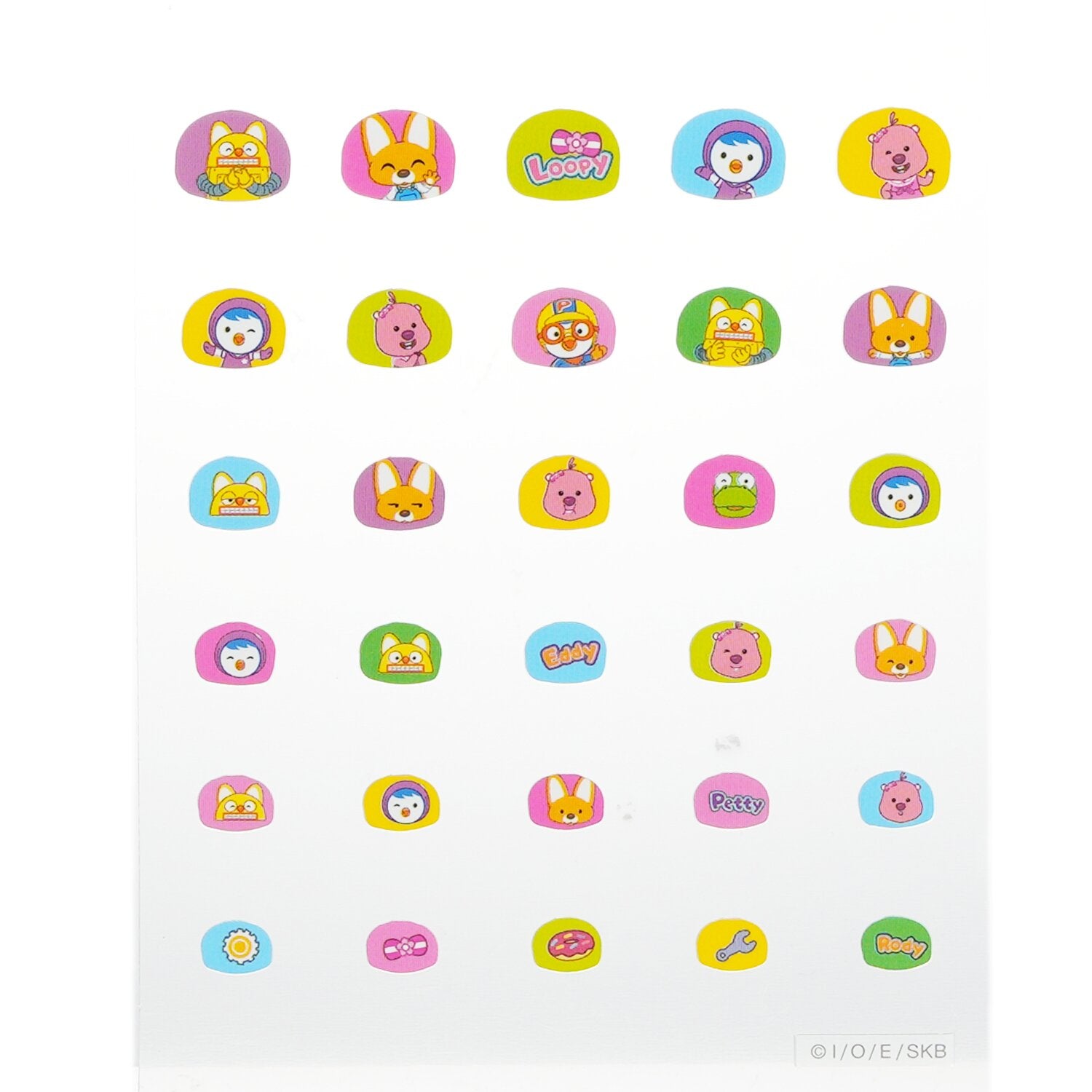 April Korea Pororo Nail Sticker - # PR 04  1pack