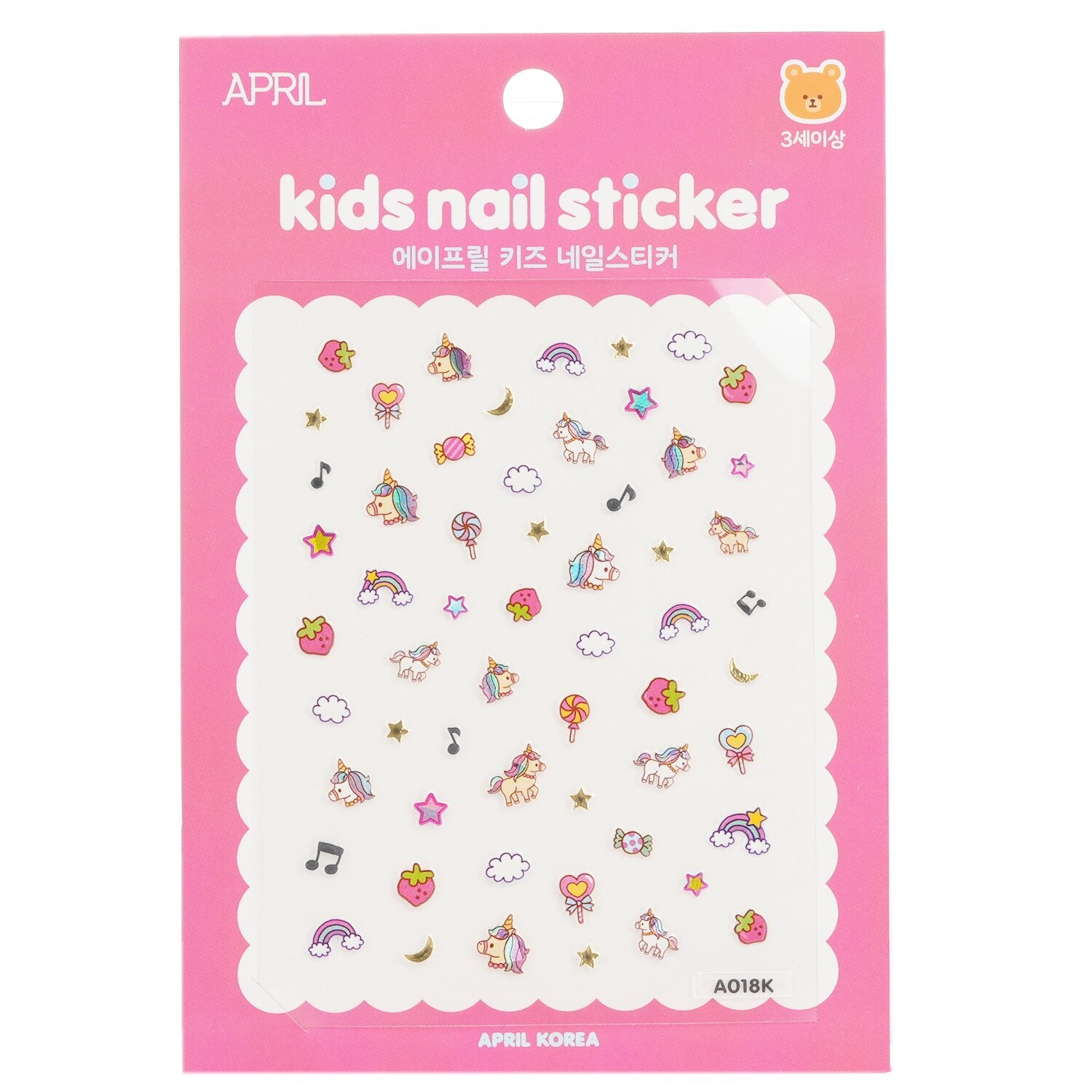 April Korea April Kids Nail Sticker - # A018K  1pack