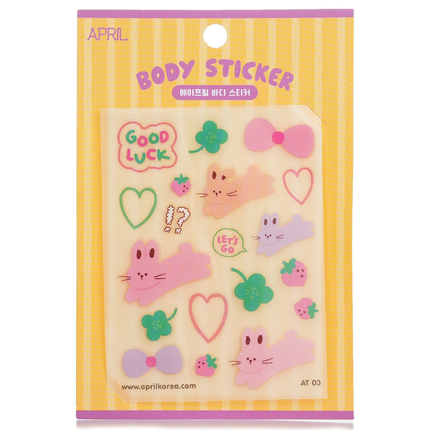 April Korea April Body Sticker - # AT 03  1pc