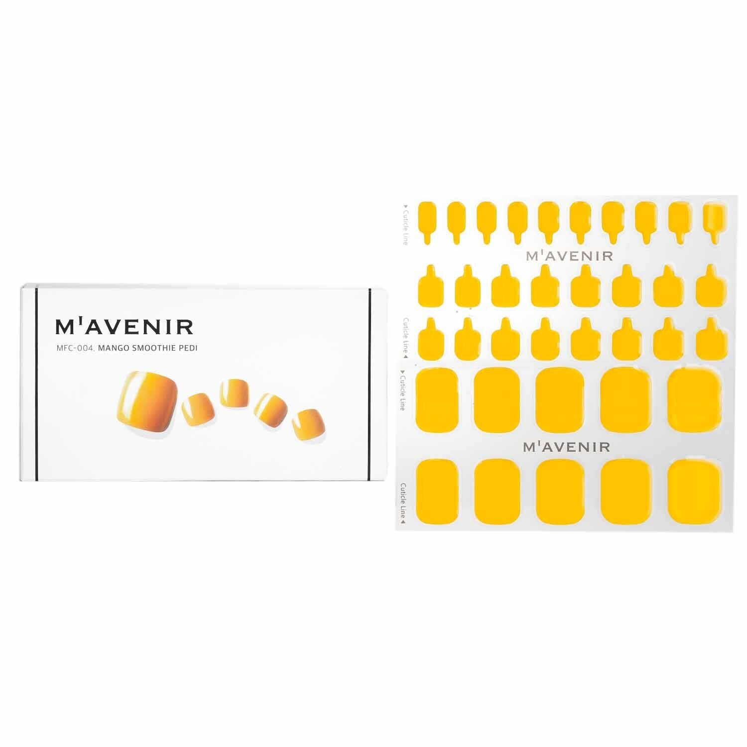 Mavenir Nail Sticker (Yellow) - # Mango Smoothie Pedi  36pcs