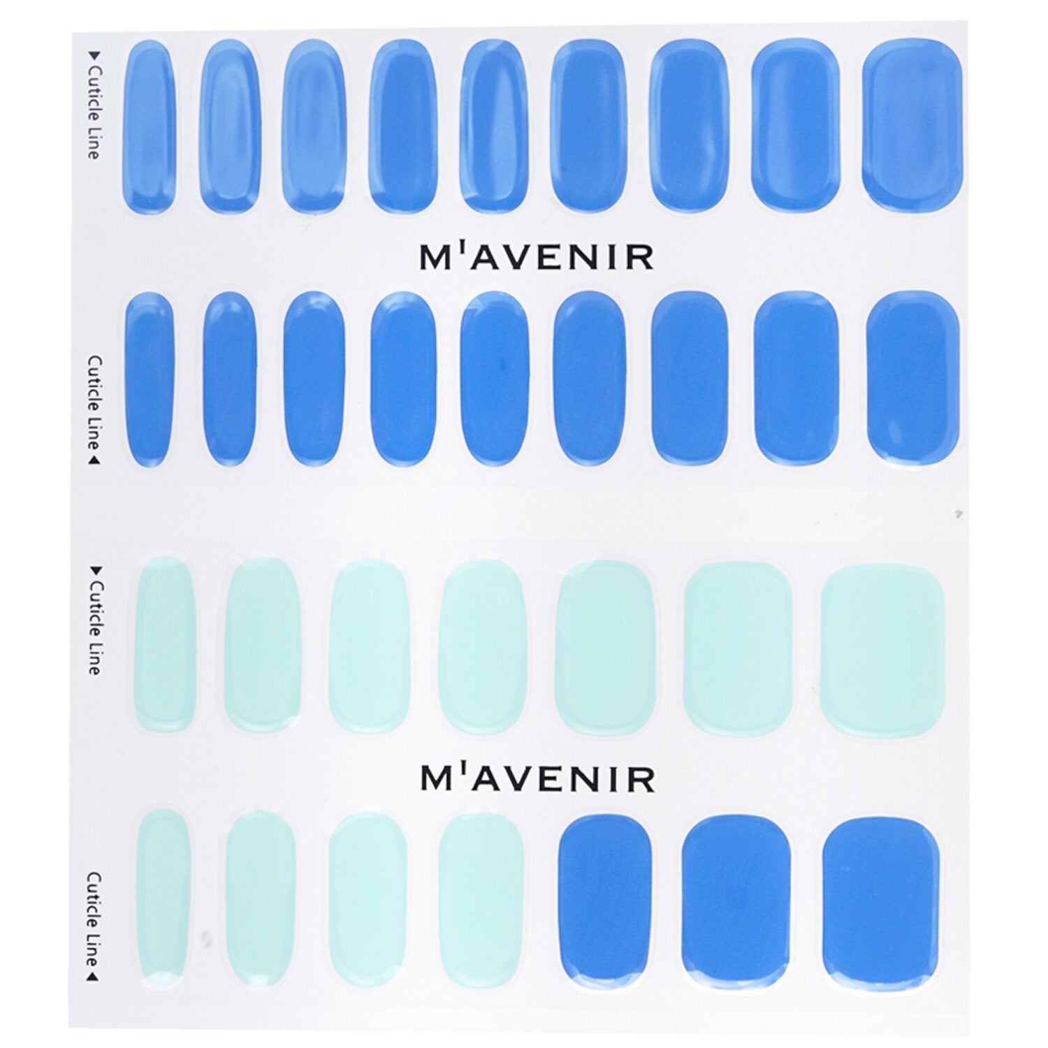 Mavenir Nail Sticker (Blue) - # Washing Blue Jean Nail  32pcs