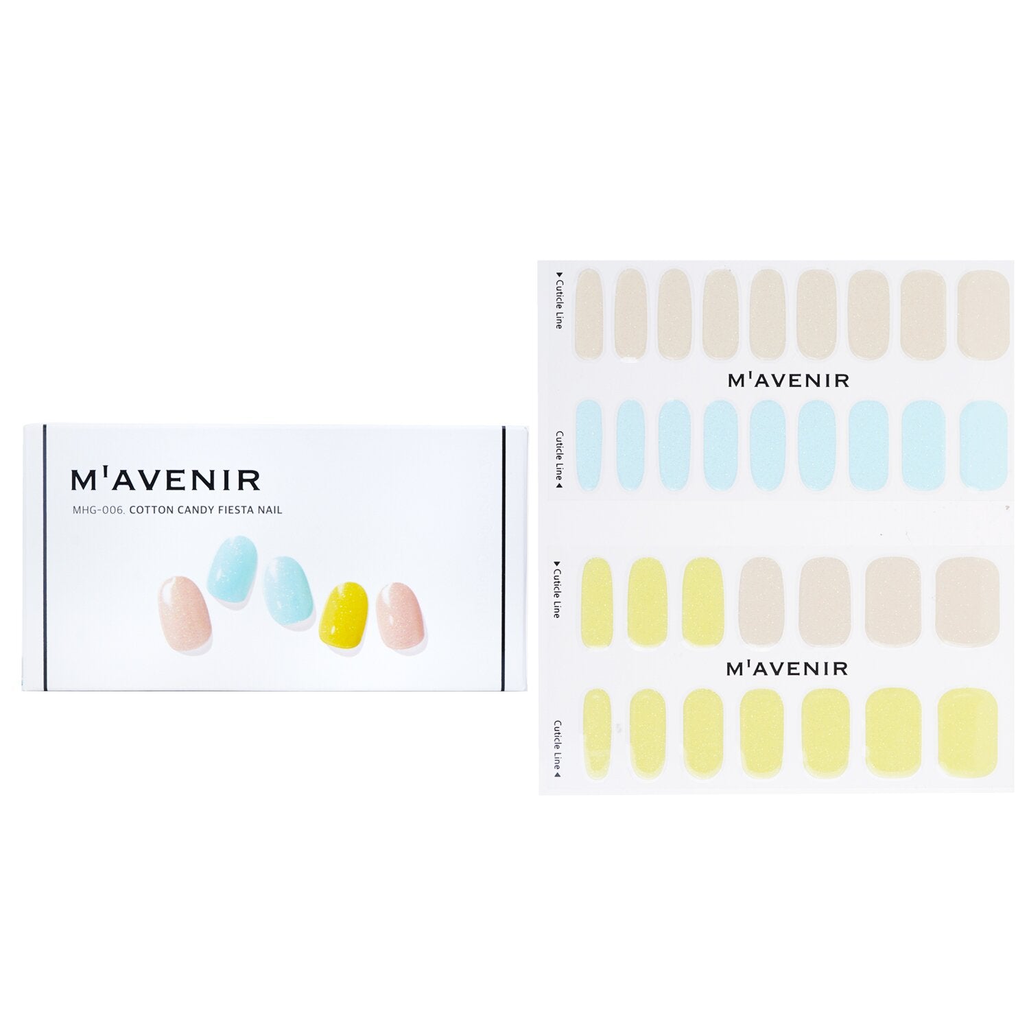 Mavenir Nail Sticker - # Cotton Candy Fiesta Nail  32pcs