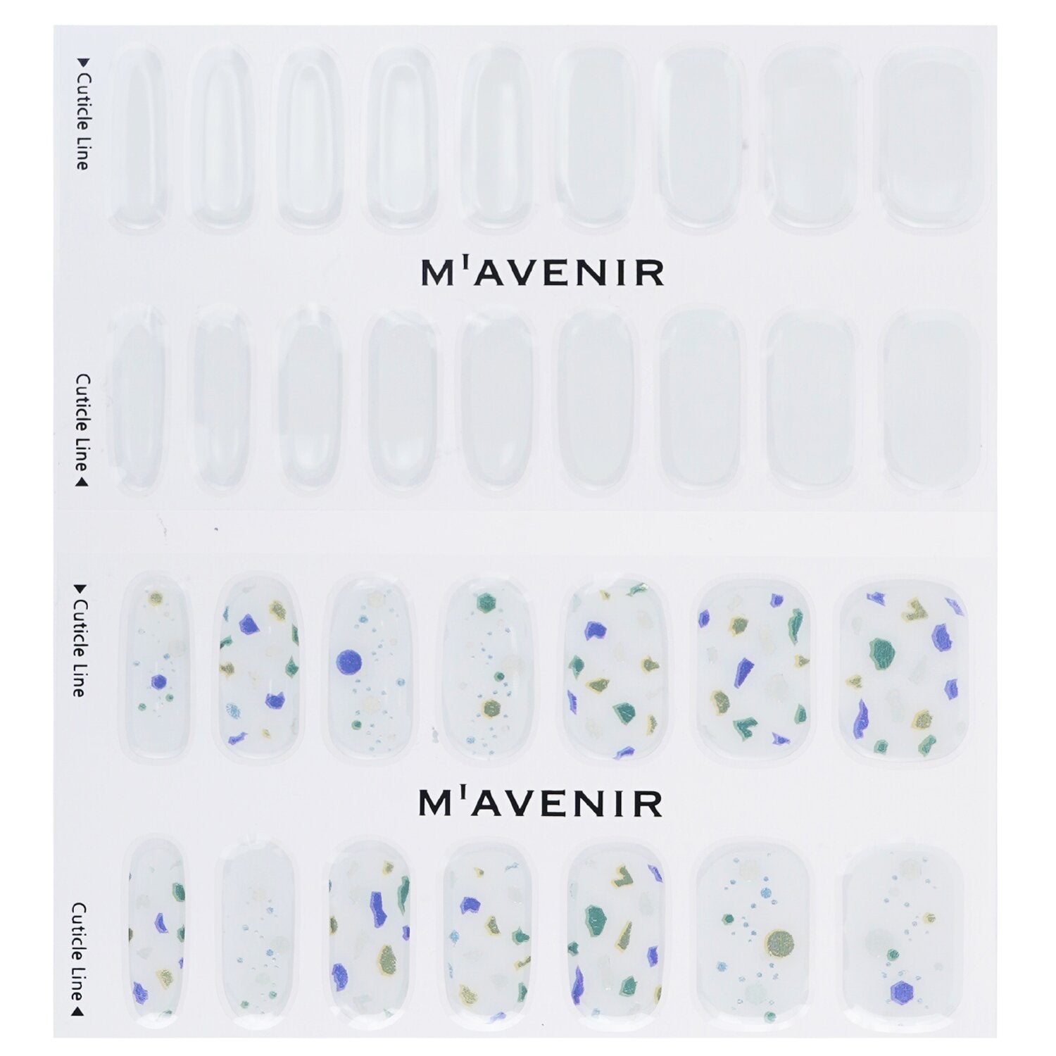 Mavenir Nail Sticker (White) - # Violeta Blooming Nail  32pcs