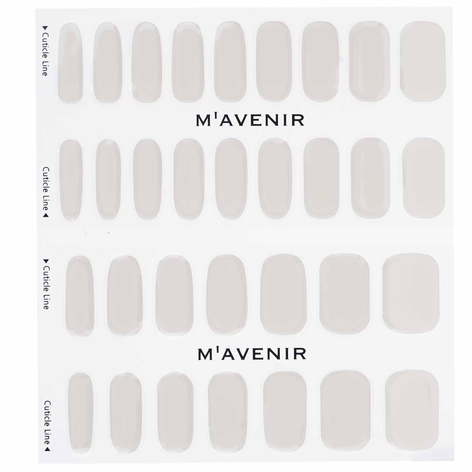 Mavenir Nail Sticker (White) - # Pale Beige Nail  32pcs