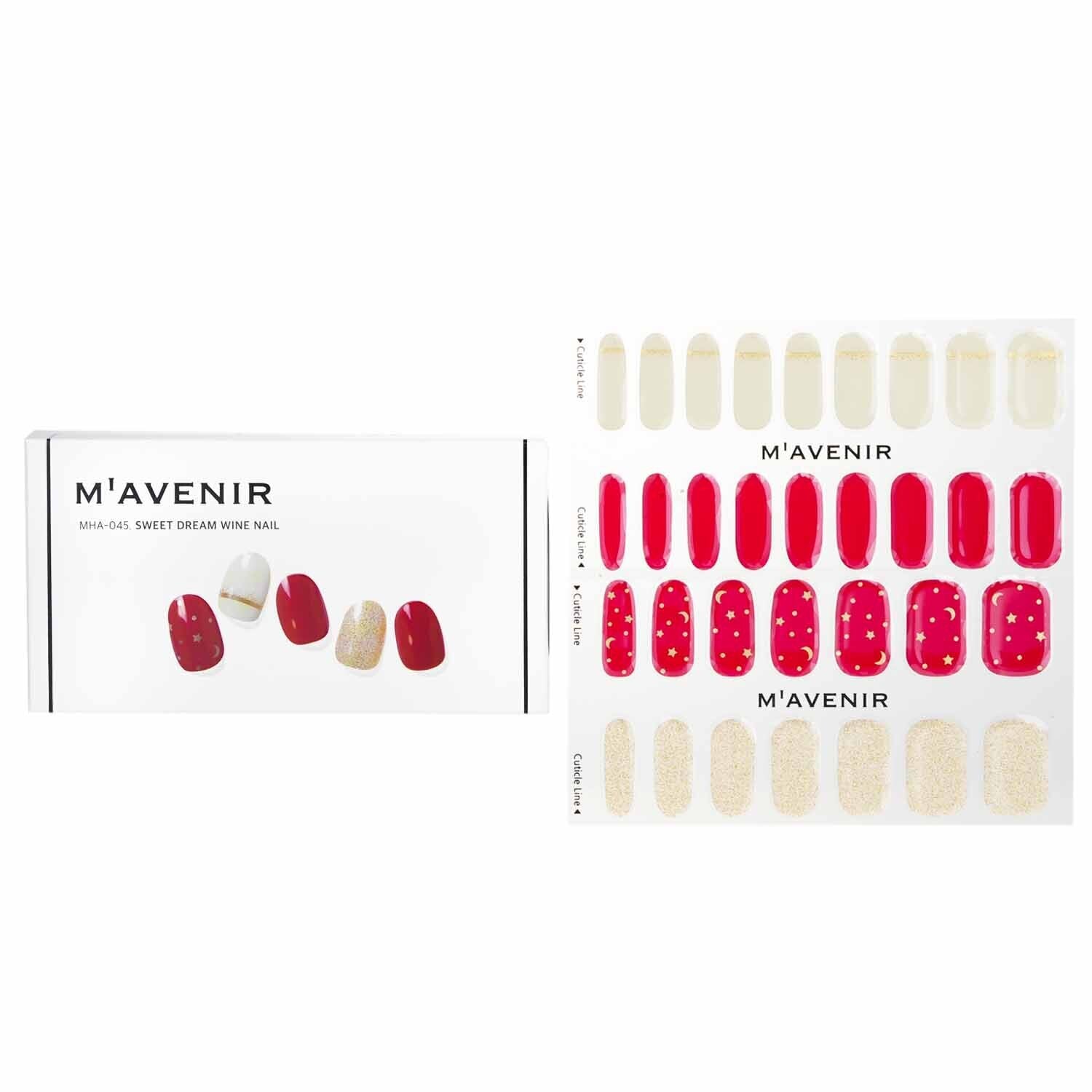 Mavenir Nail Sticker - # Sweet Dream Wine Nail  32pcs