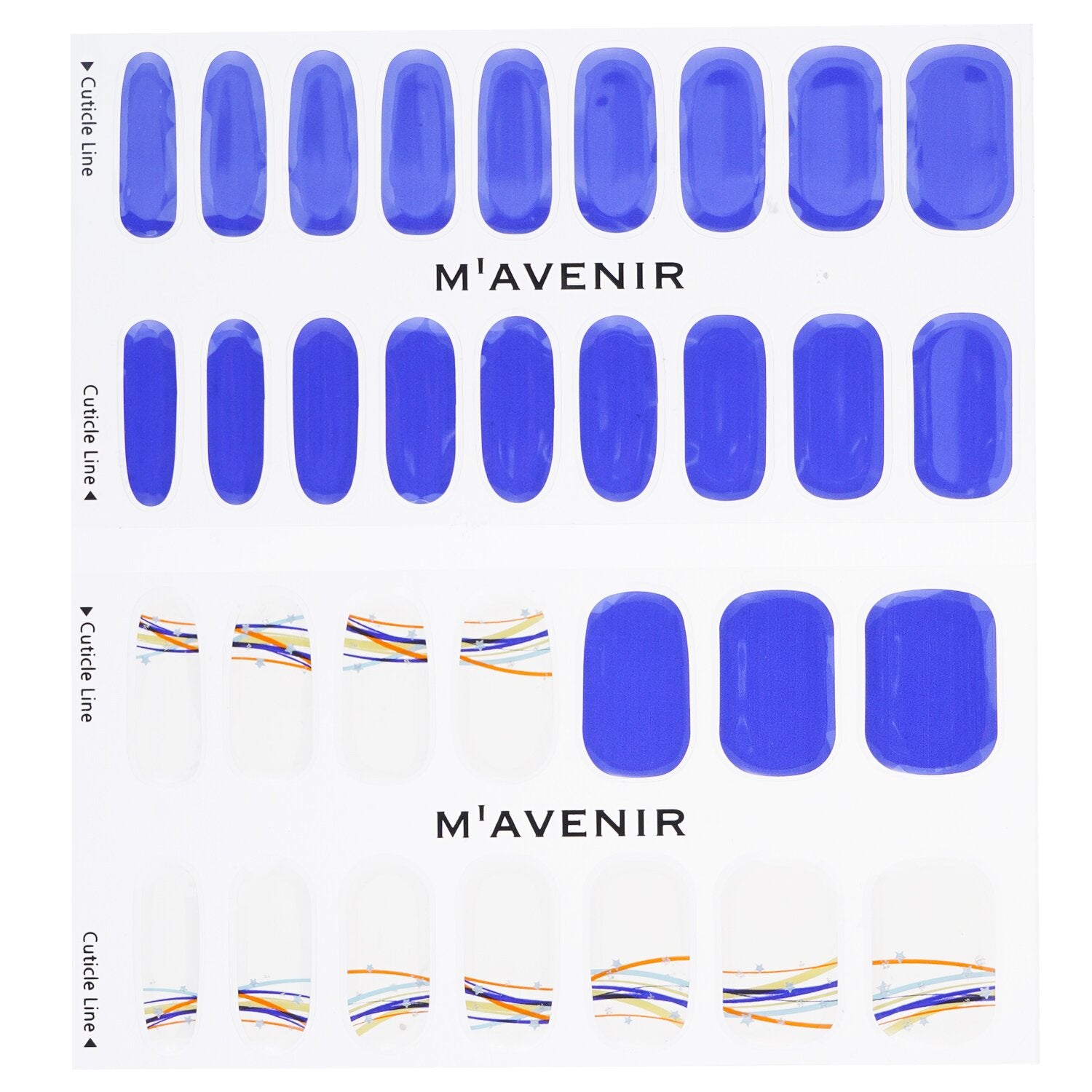 Mavenir Nail Sticker - # Bright Road Night Nail  32pcs