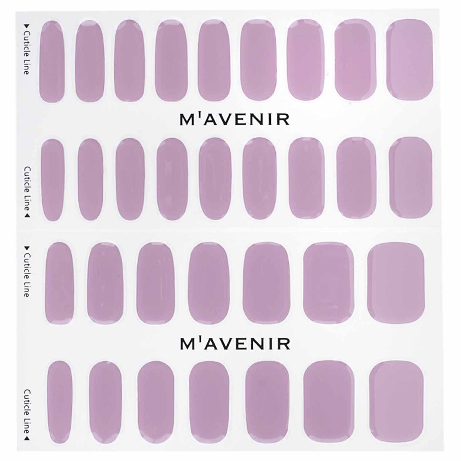 Mavenir Nail Sticker (Purple) - # Redbean Matt Nail  32pcs