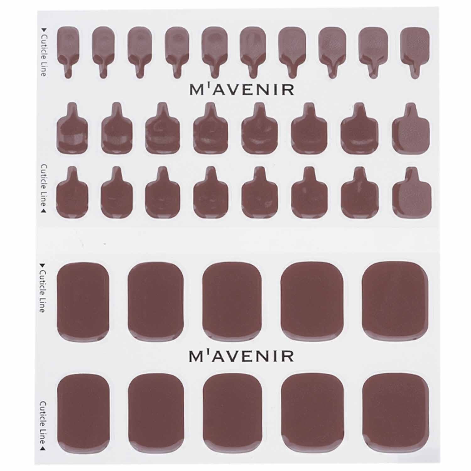 Mavenir Nail Sticker (Brown) - # Cocoa Time Pedi  36pcs