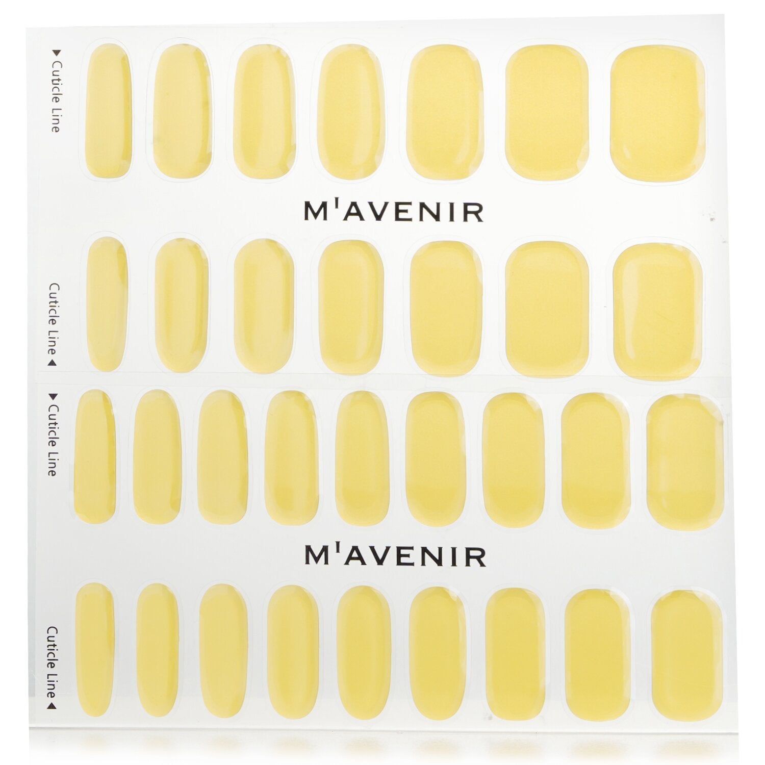 Mavenir Nail Sticker (Patterned) - # Nutty Yellow Nail  32pcs