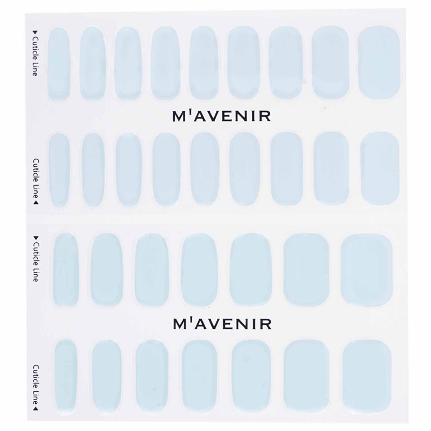 Mavenir Nail Sticker (Blue) - # Soft Blue Nail  32pcs