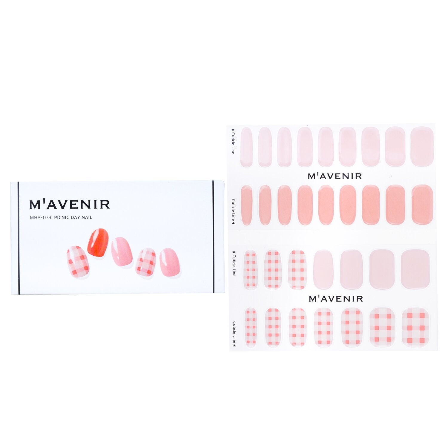 Mavenir Nail Sticker (Pink) - # Picnic Day Nail  32pcs