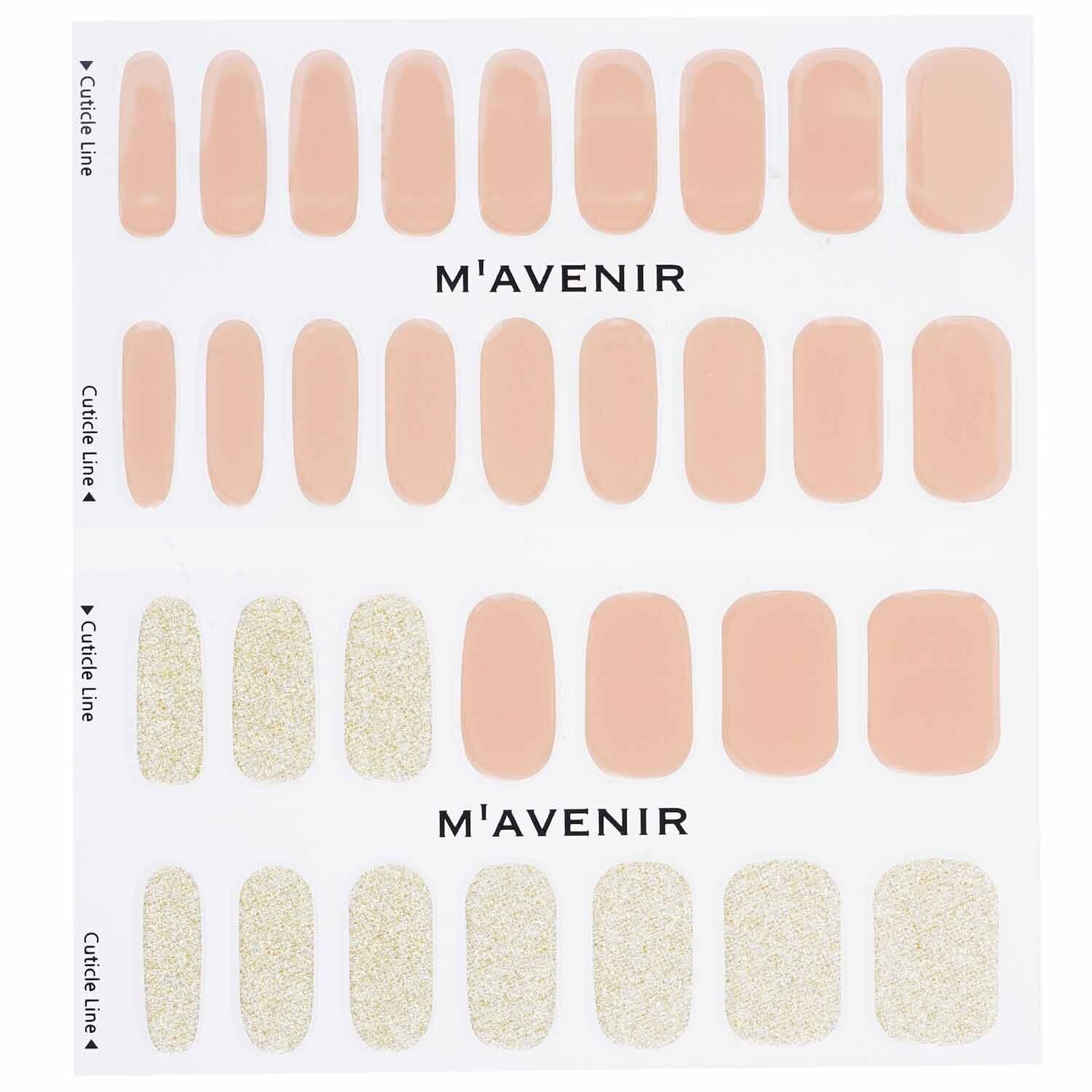 Mavenir Nail Sticker (Pink) - # Gold Beach Nail  32pcs