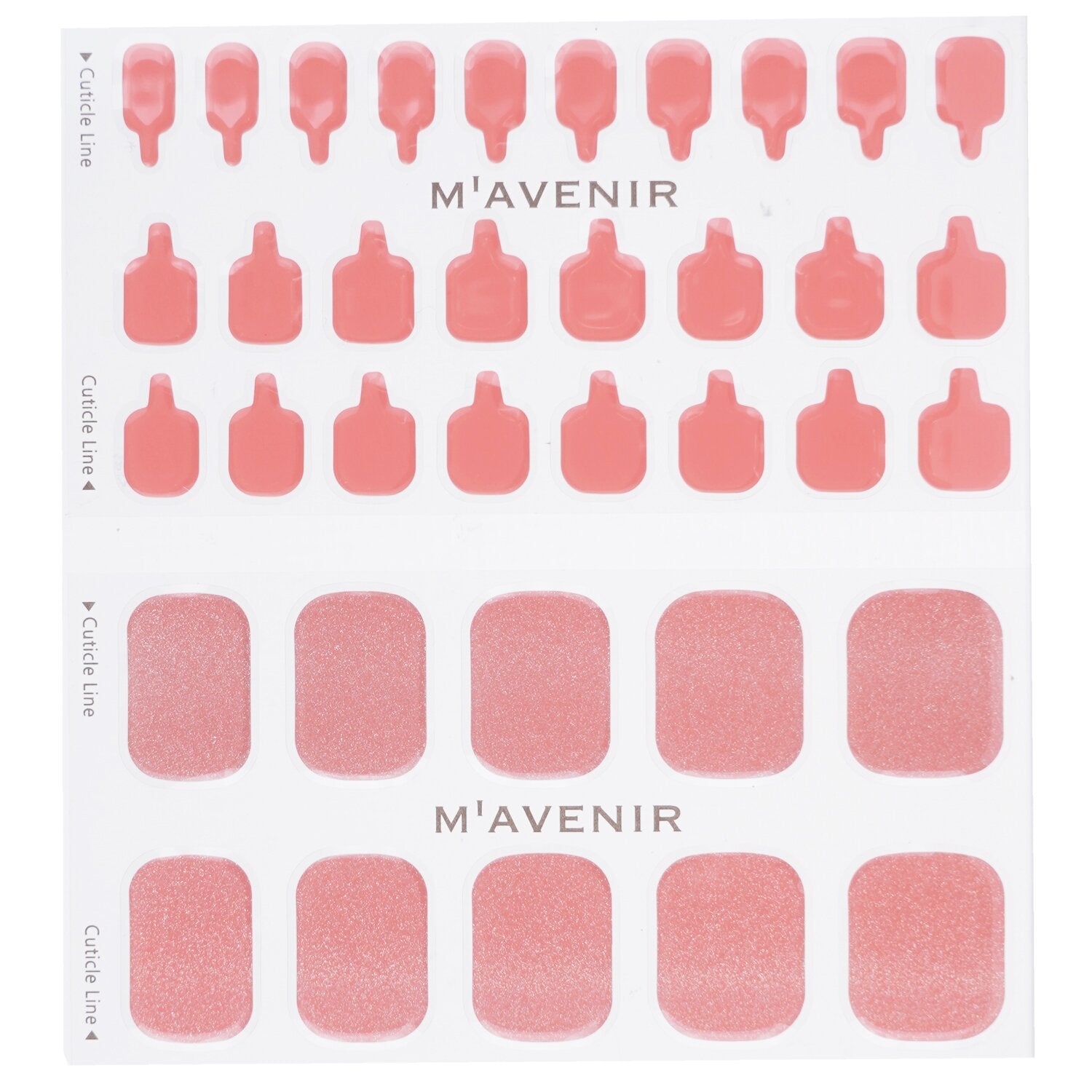 Mavenir Nail Sticker (Pink) - # Salmon Coral Pedi  36pcs