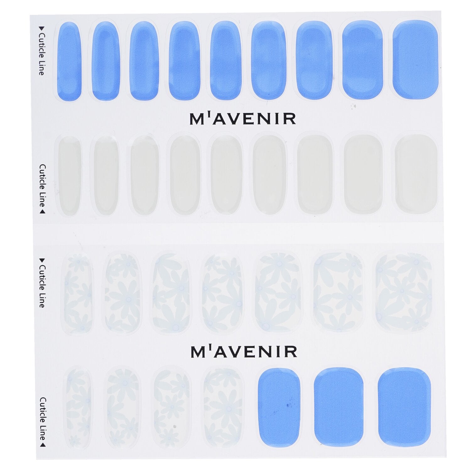 Mavenir Nail Sticker (Assorted Colour) - # My Blooming Nail  32pcs