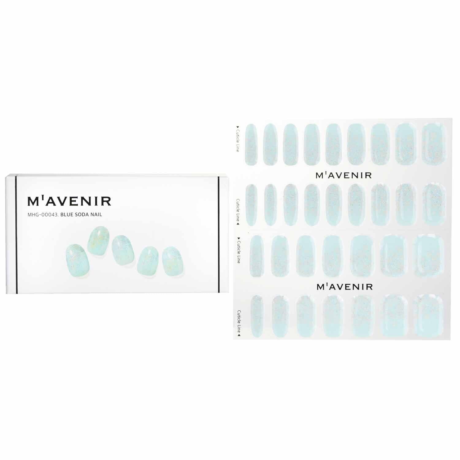 Mavenir Nail Sticker (Blue) - # Blue Soda Nail  32pcs