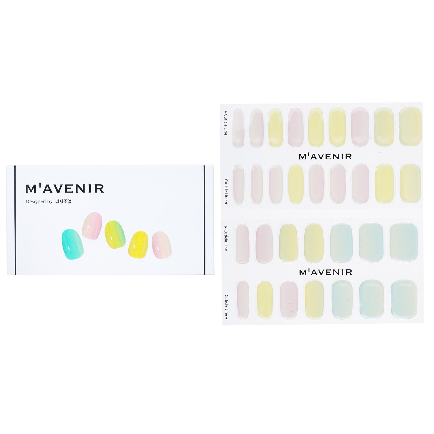 Mavenir Nail Sticker (Assorted Colour) - # Lollipops Nail  32pcs