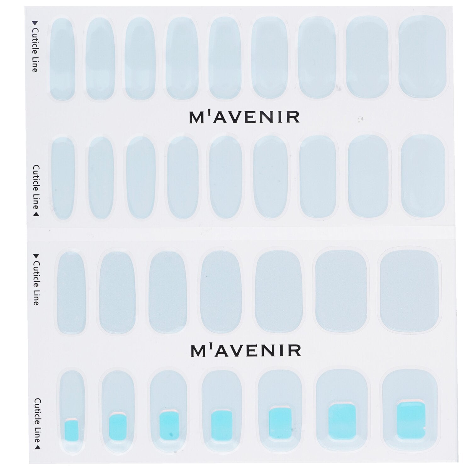 Mavenir Nail Sticker (Blue) - # Glass Ice Nail  32pcs