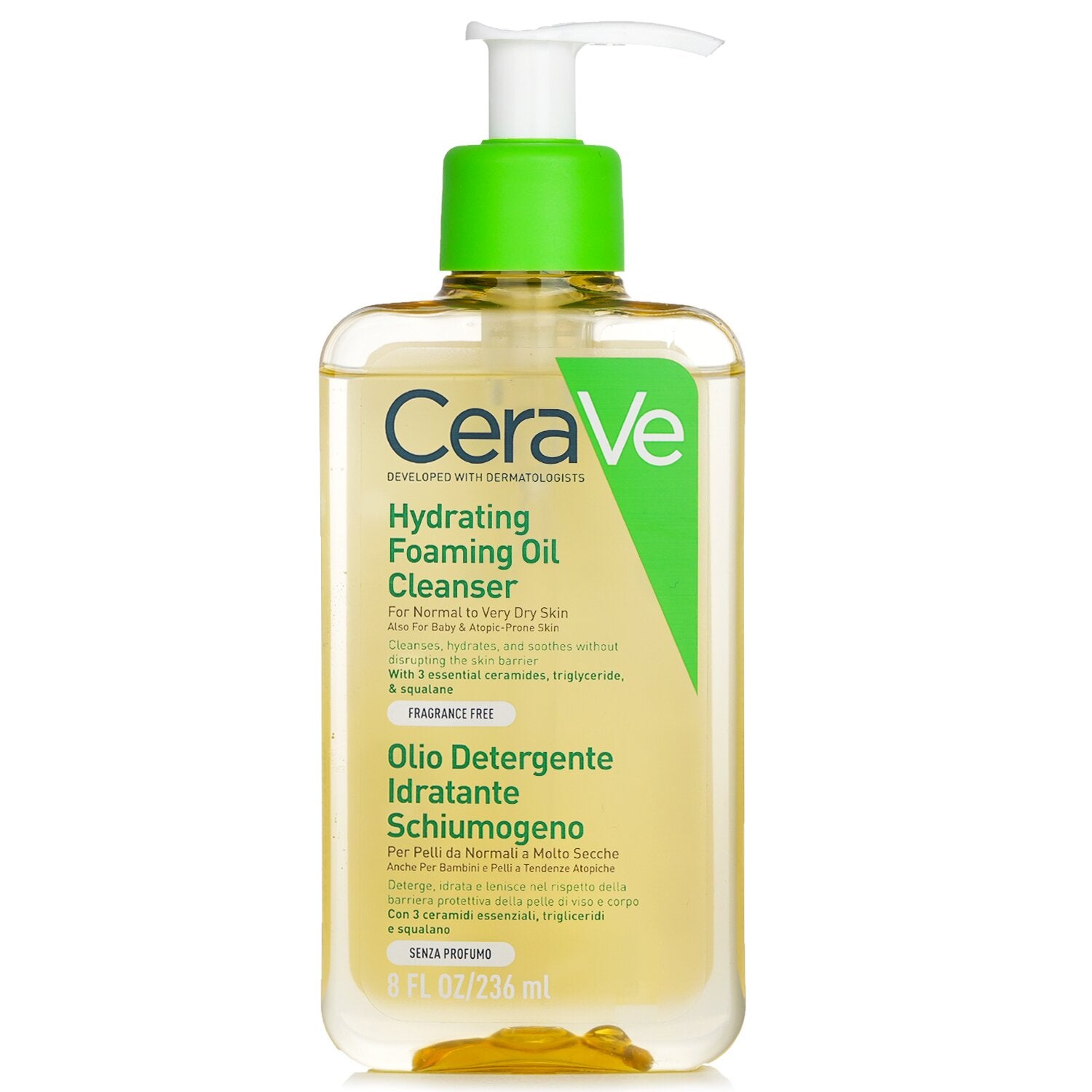 CeraVe Hydrating Foaming Oil Cleanser  236ml/8oz