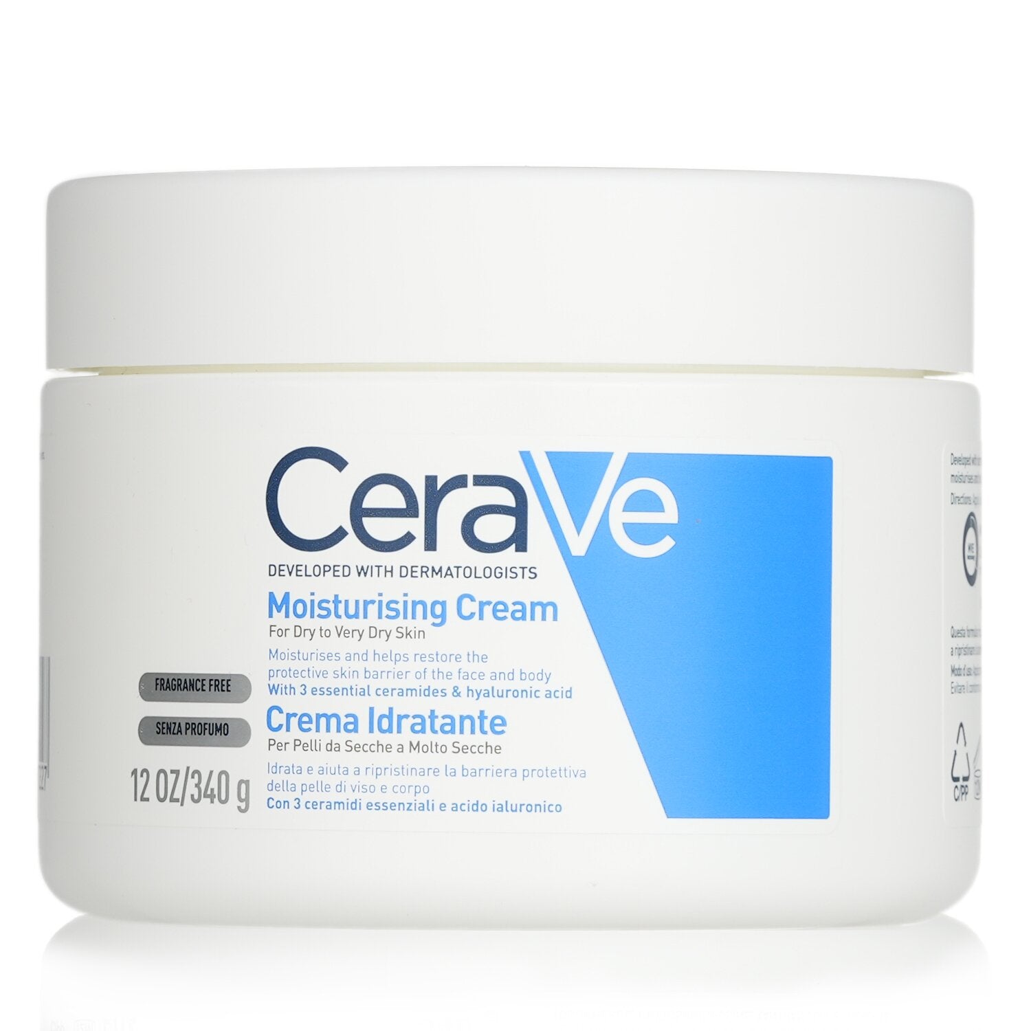 CeraVe Moisturising Cream For Dry to Very Dry Skin  340g/12oz