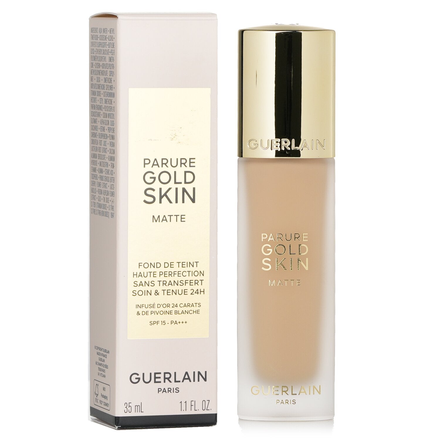 Guerlain Parure Gold Skin Matte Foundation SPF15 - # 2W Warm  35ml/1.1oz