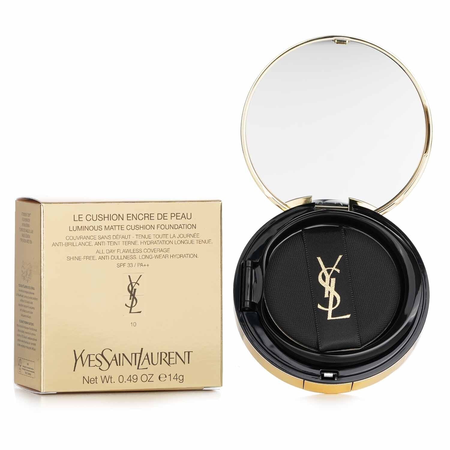 Yves Saint Laurent Le Cushion Encre De Peau Luminous Matte Cushion Foundation SPF33 - # 10  14g/0.49oz