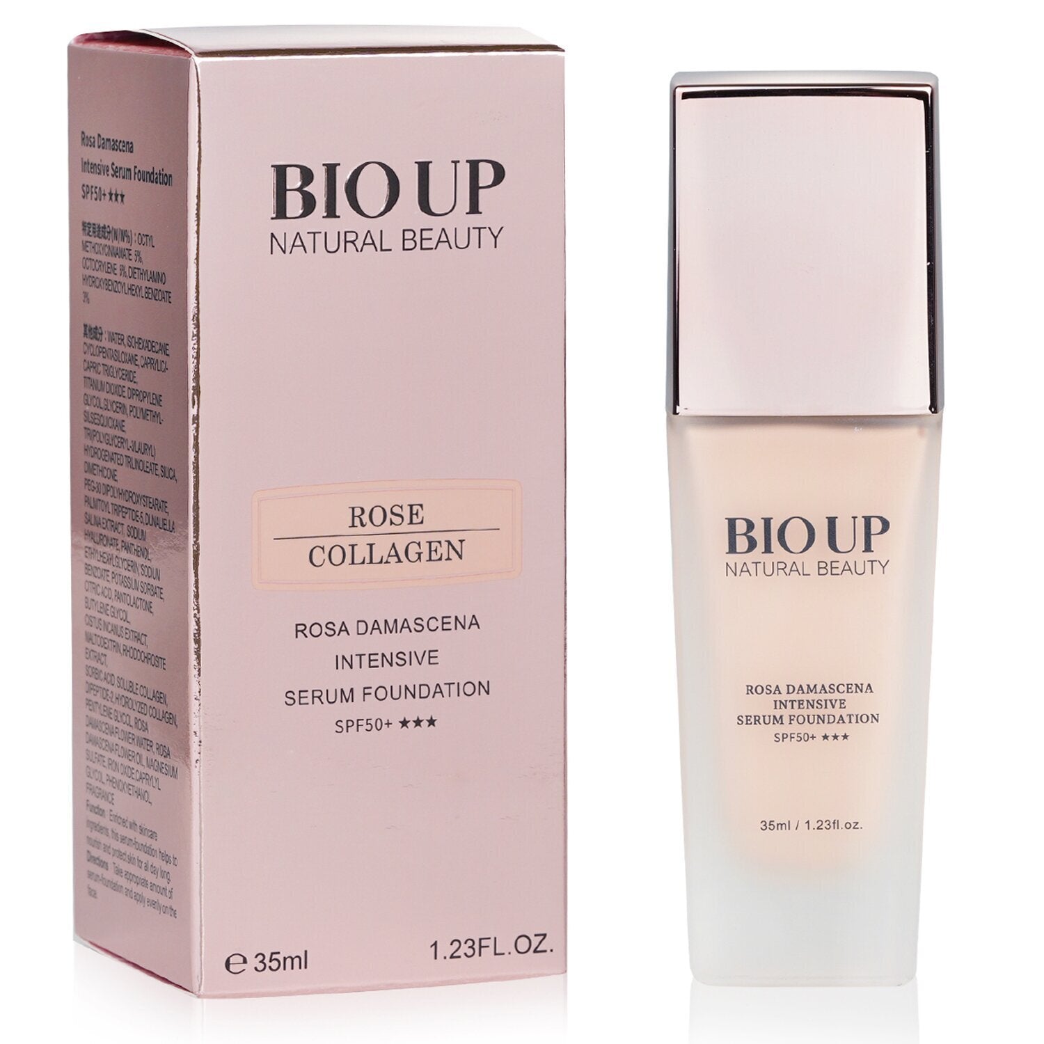 Natural Beauty BIO UP Rose Collagen Intensive Serum Foundation SPF50  35ml/1.23oz