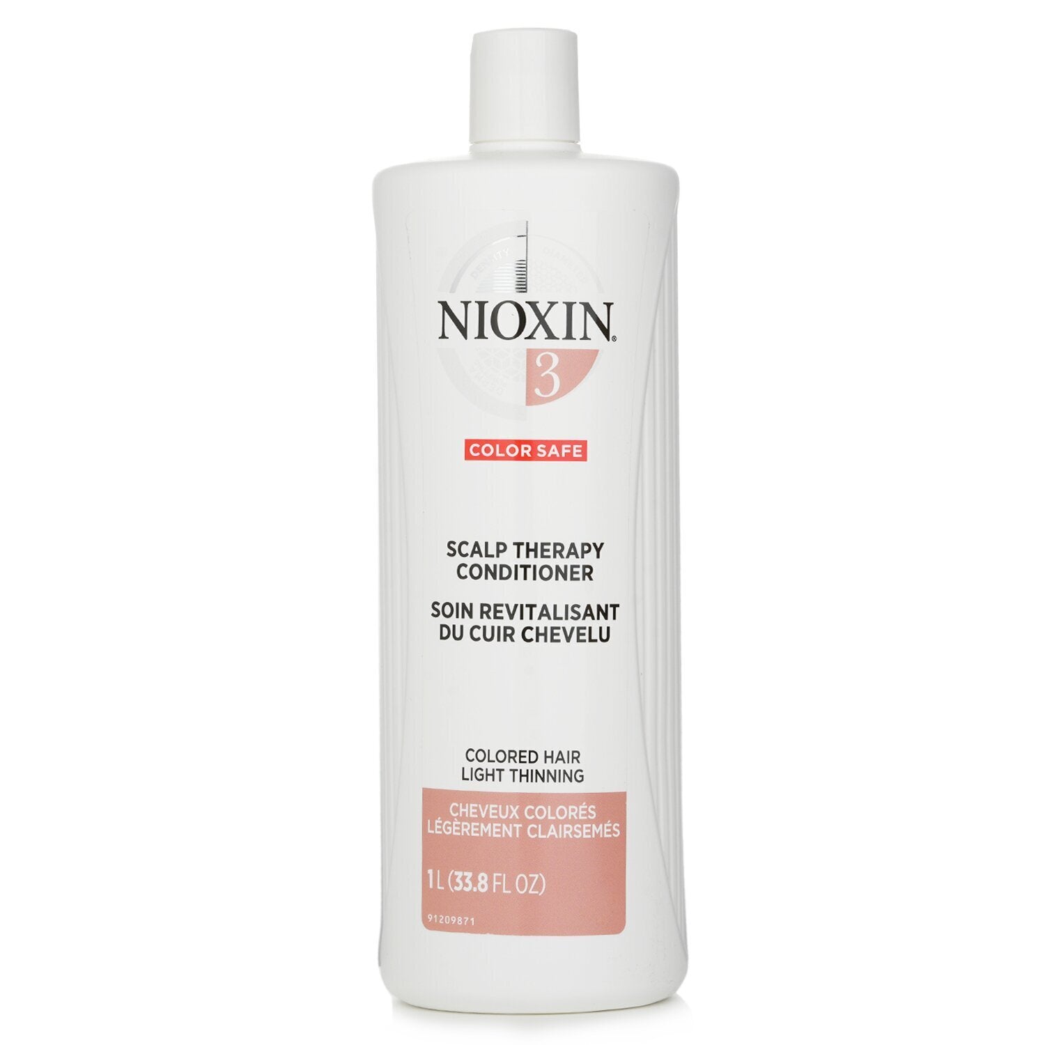 Nioxin Density System 3 Scalp Therapy Conditioner (Colored Hair, Light Thinning, Color Safe)  1000ml/33.8oz