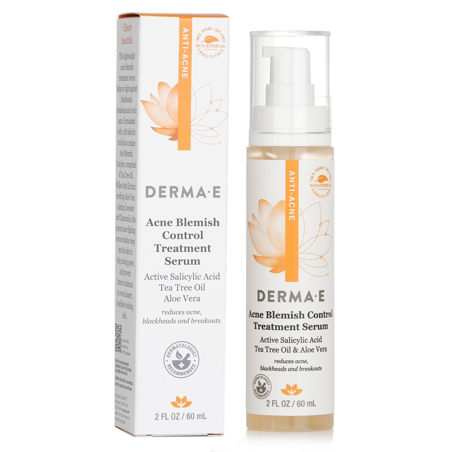 Derma E Anti-Acne Acne Blemish Control Treatment Serum  60ml/2oz