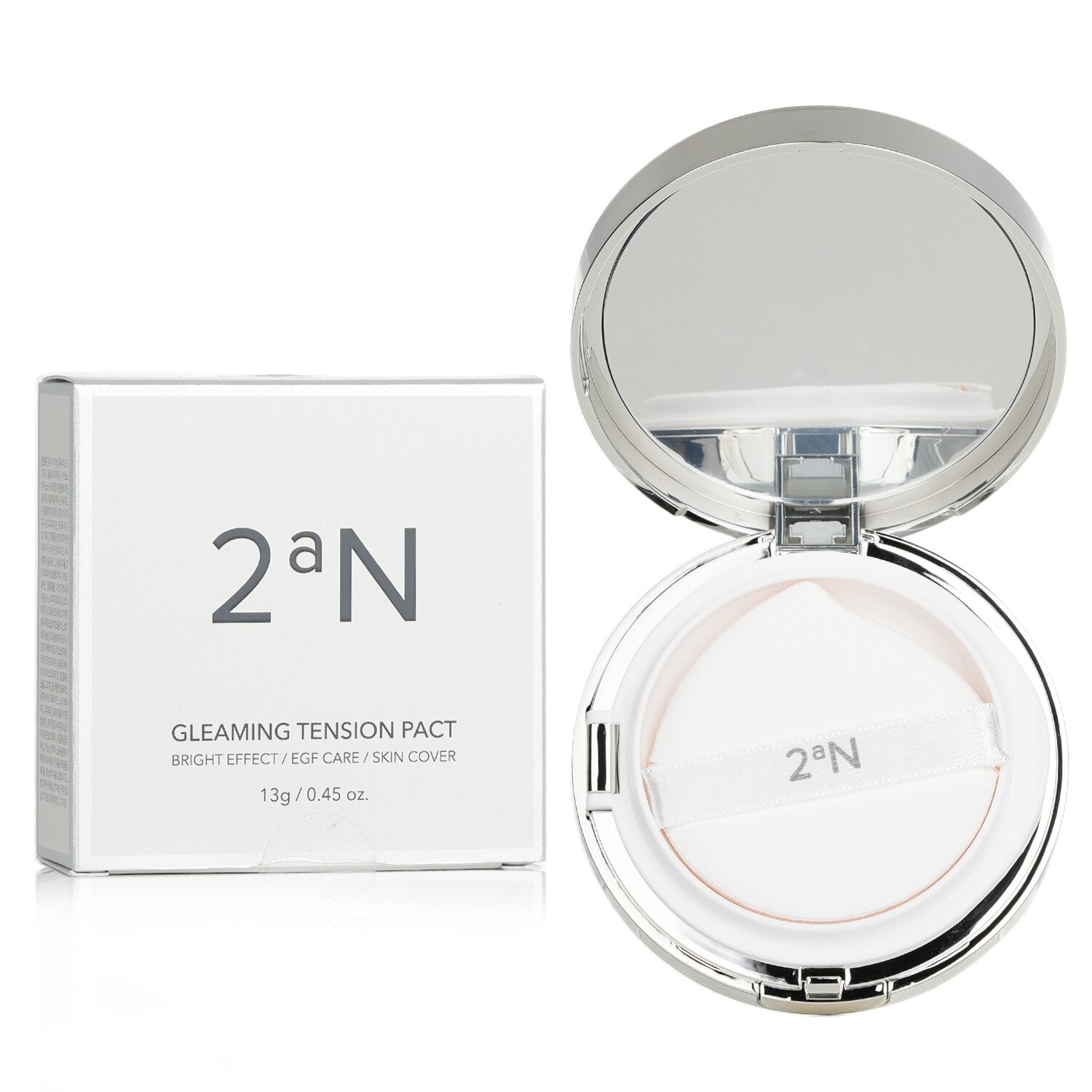 2aN Gleaming Tension Pact SPF 37 - # 23 Natural Beige  13g/0.45oz