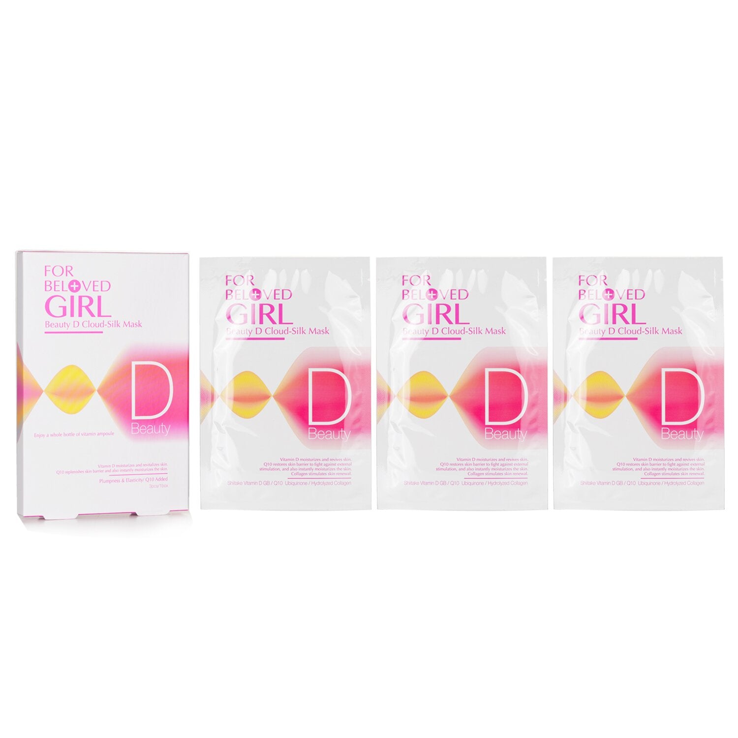 For Beloved One For Beloved Girl Beauty D Cloud-Silk Mask  3sheets