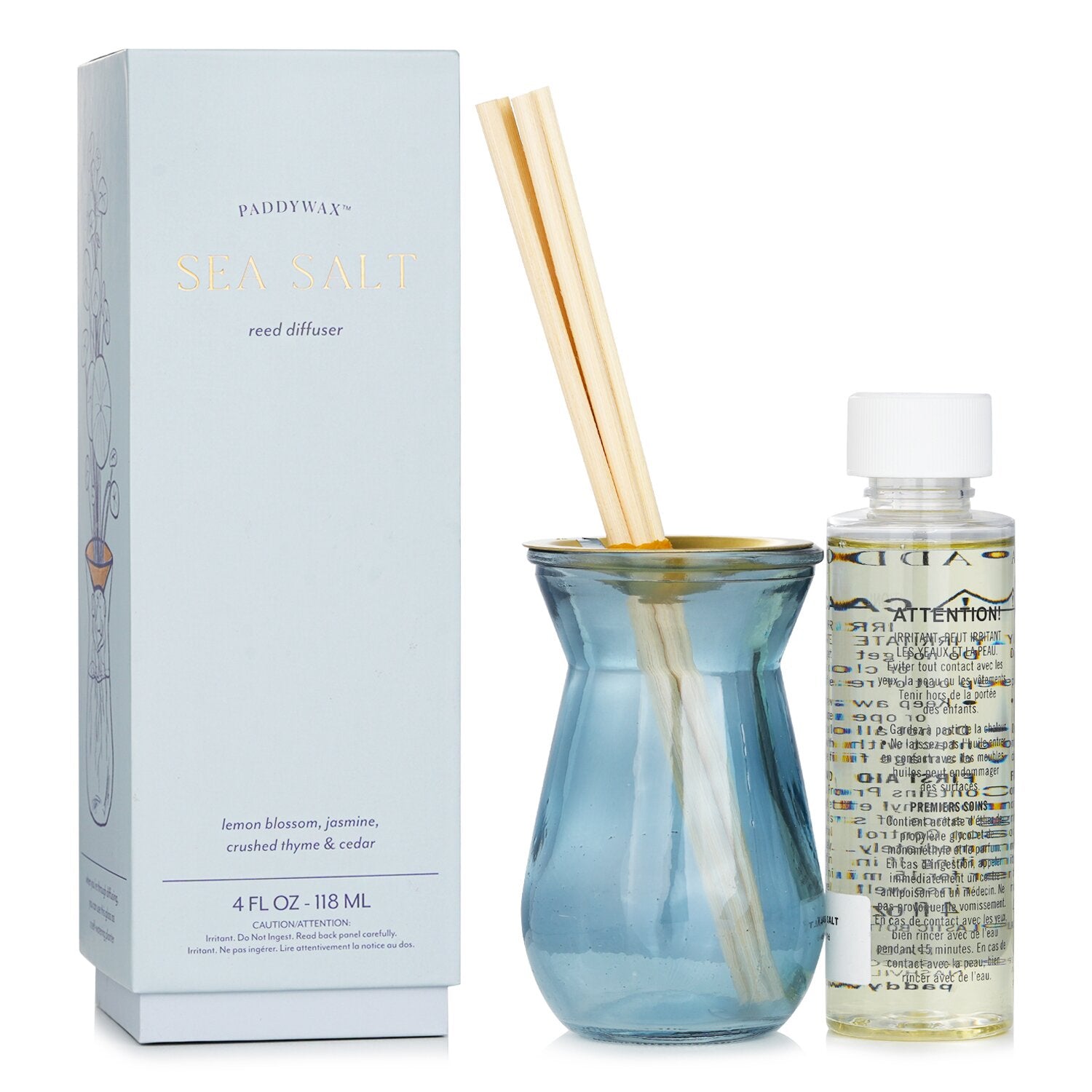 Paddywax Flora Reed Diffuser - Sea Salt  118ml/4oz