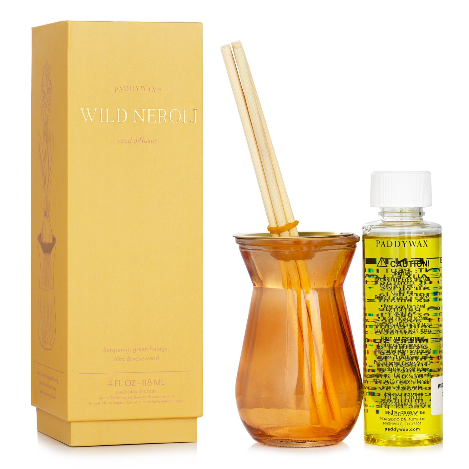 Paddywax Flora Reed Diffuser - Wild Neroli  118ml/4oz