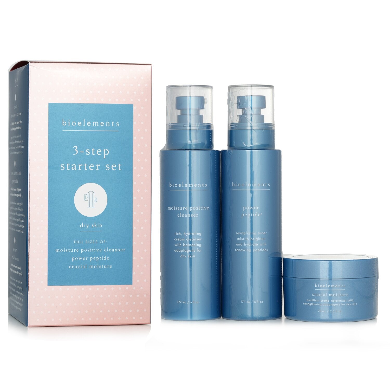 Bioelements 3-Step Starter For Dry Skin Set  3pcs