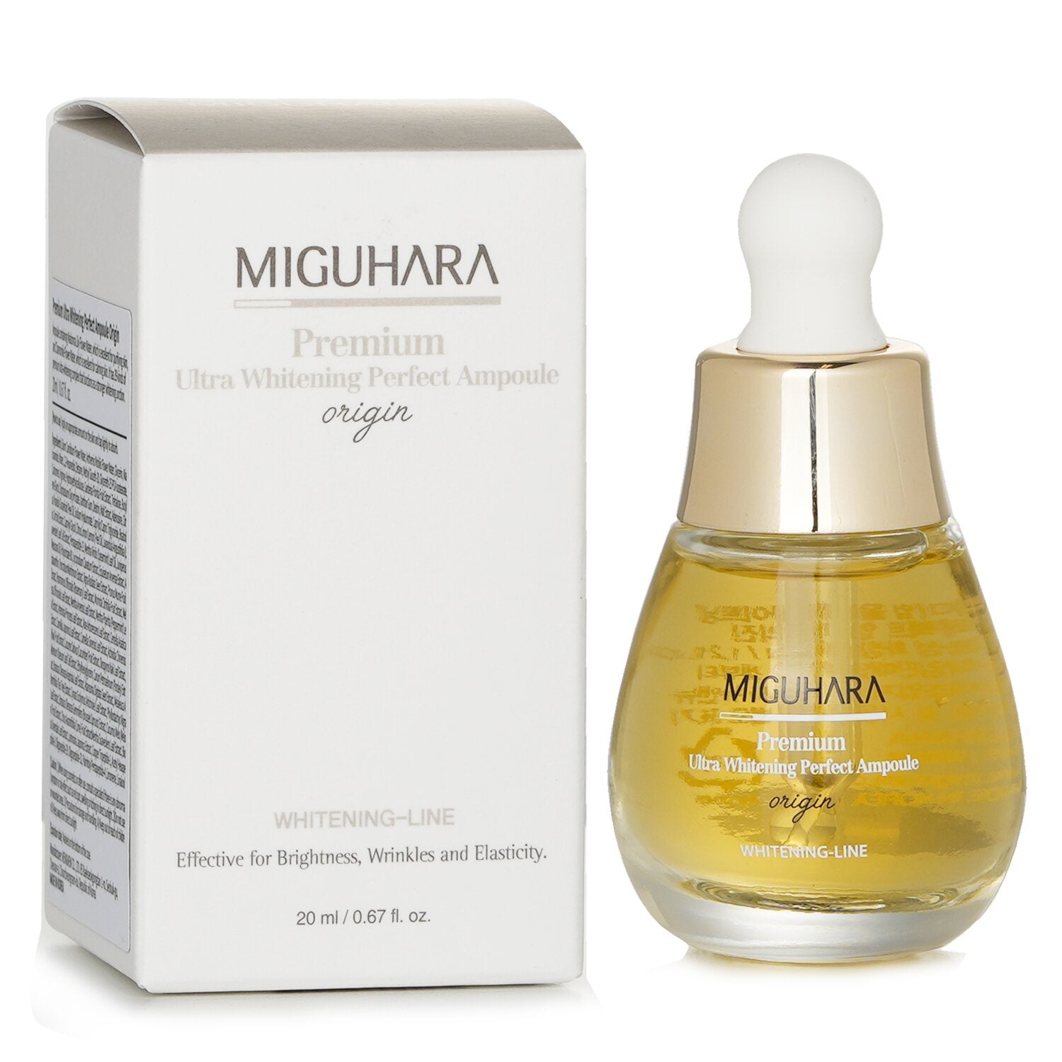 MIGUHARA Premium Ultra Whitening Perfect Ampoule Origin  20ml/0.67oz