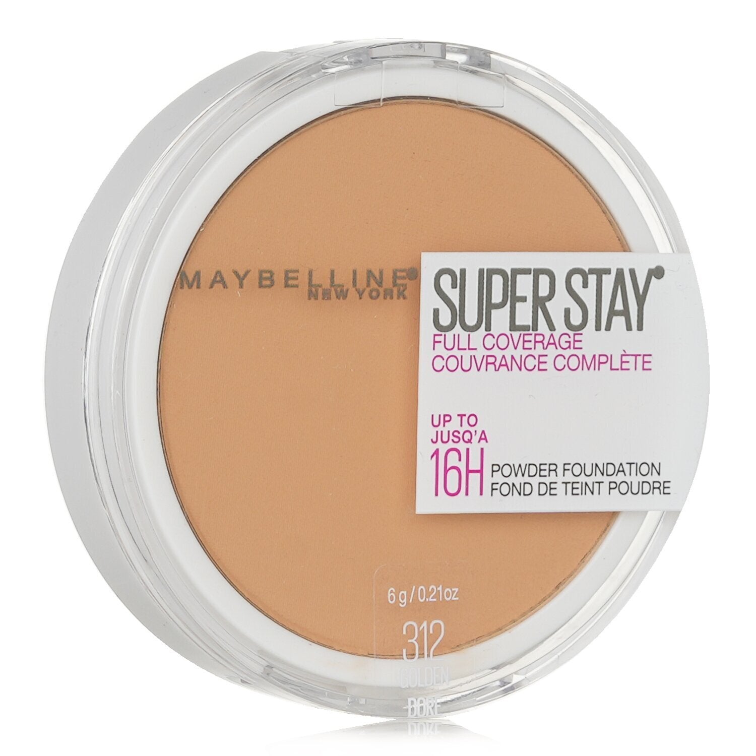 Maybelline Super Stay Full Coverage Powder Foundation - # 312 Golden  6g/0.21oz