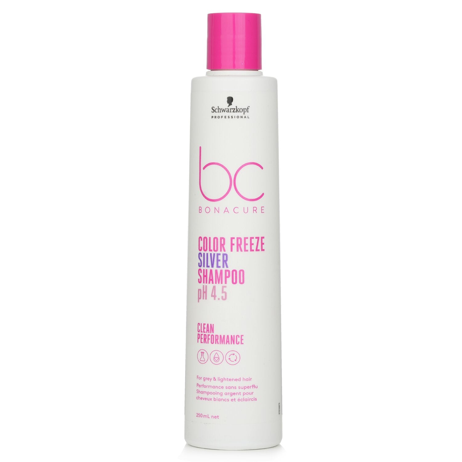 Schwarzkopf BC Bonacure pH 4.5 Color Freeze Silver Shampoo (For Grey & Lightened Hair)  250ml/8.45oz