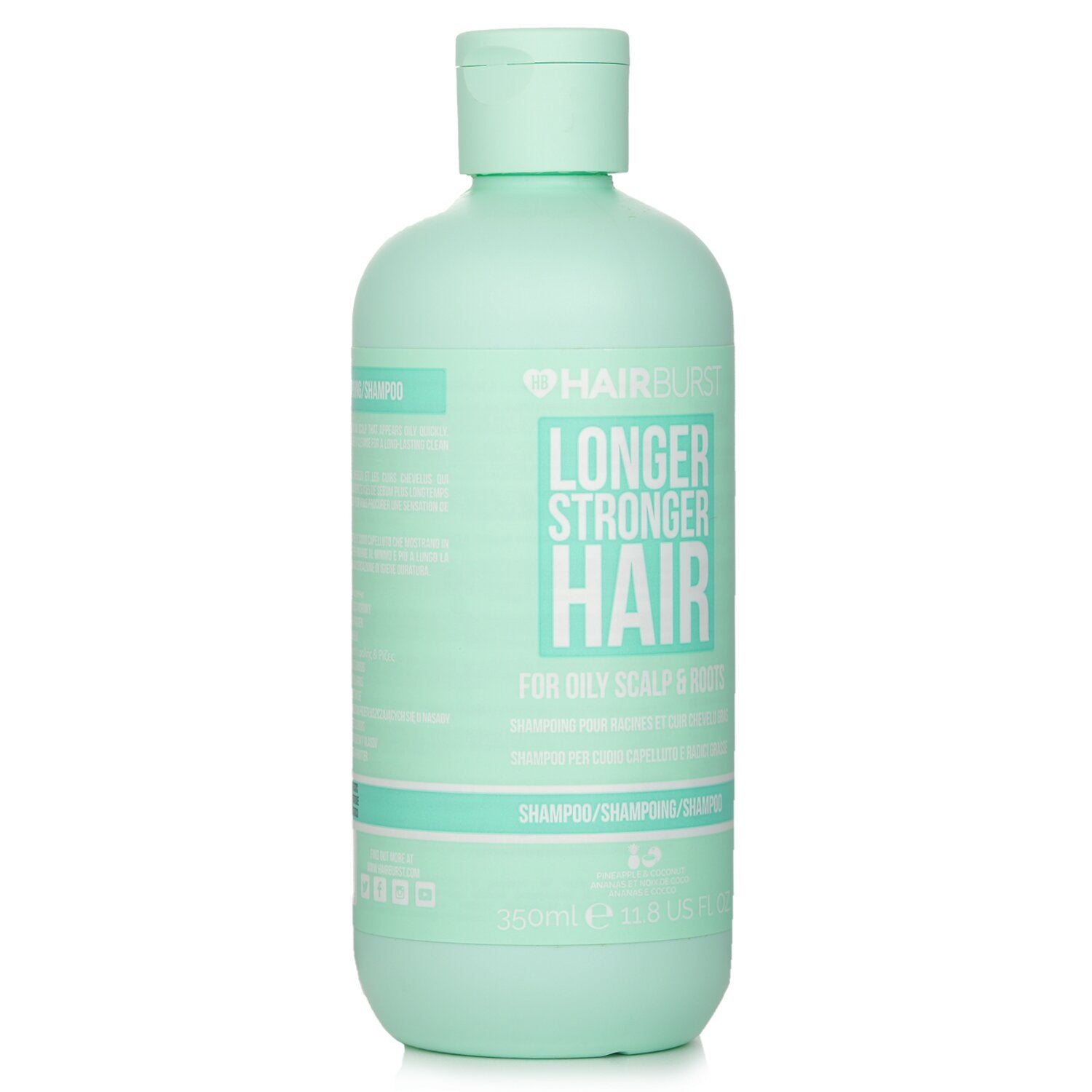 Hairburst Pineapple & Coconut Shampoo for Oily Scalp And Roots  350ml/11.8oz